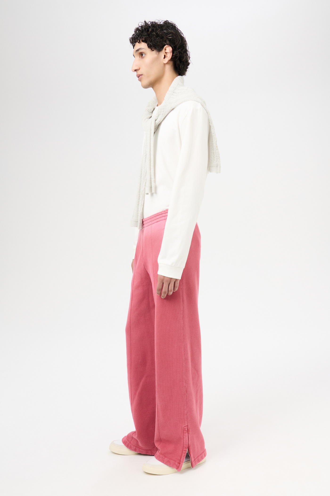 Track Pants Red Sun Fade Hefty Fleece - 4