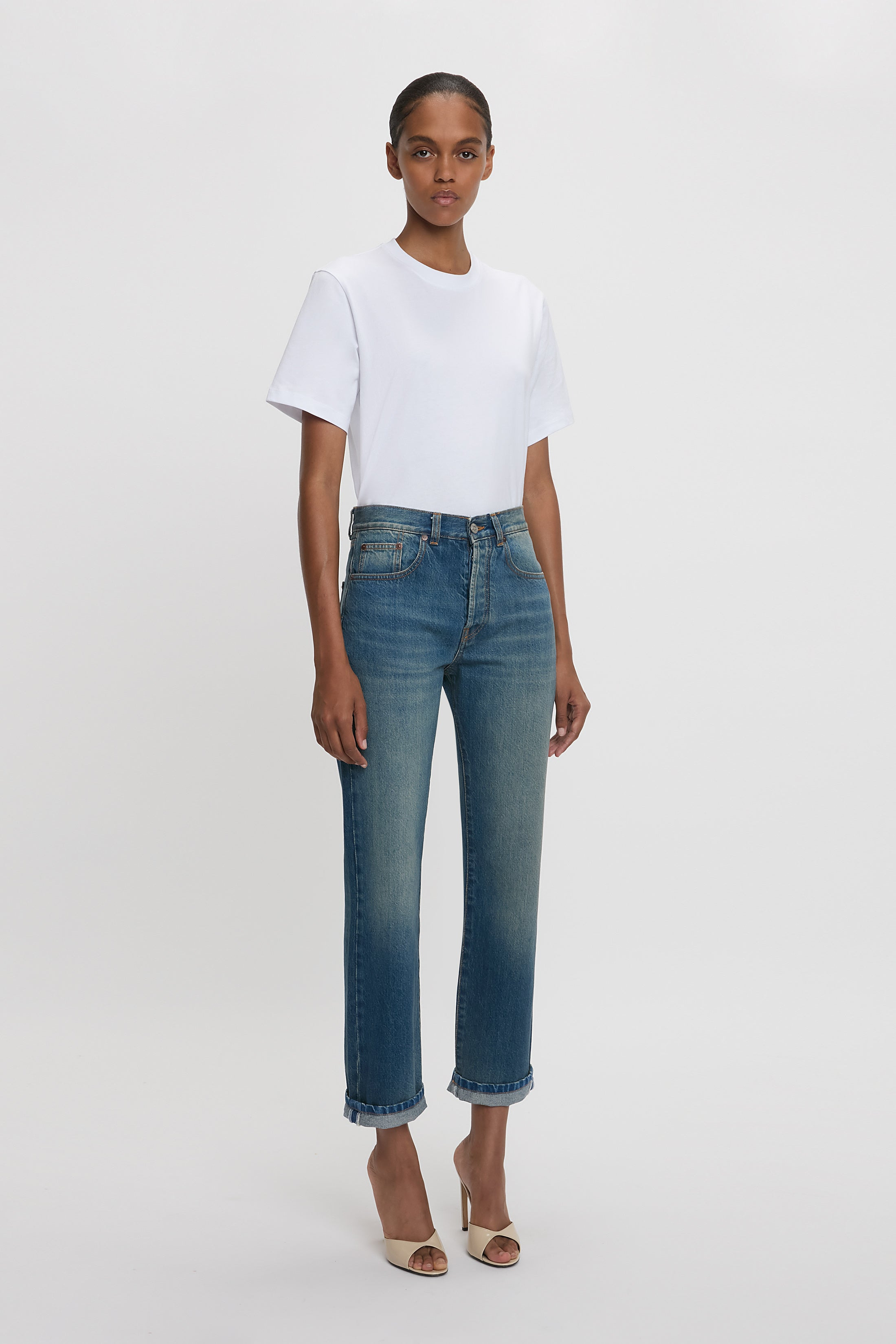 Exclusive Victoria Relaxed Jean In Mid Blue - 3