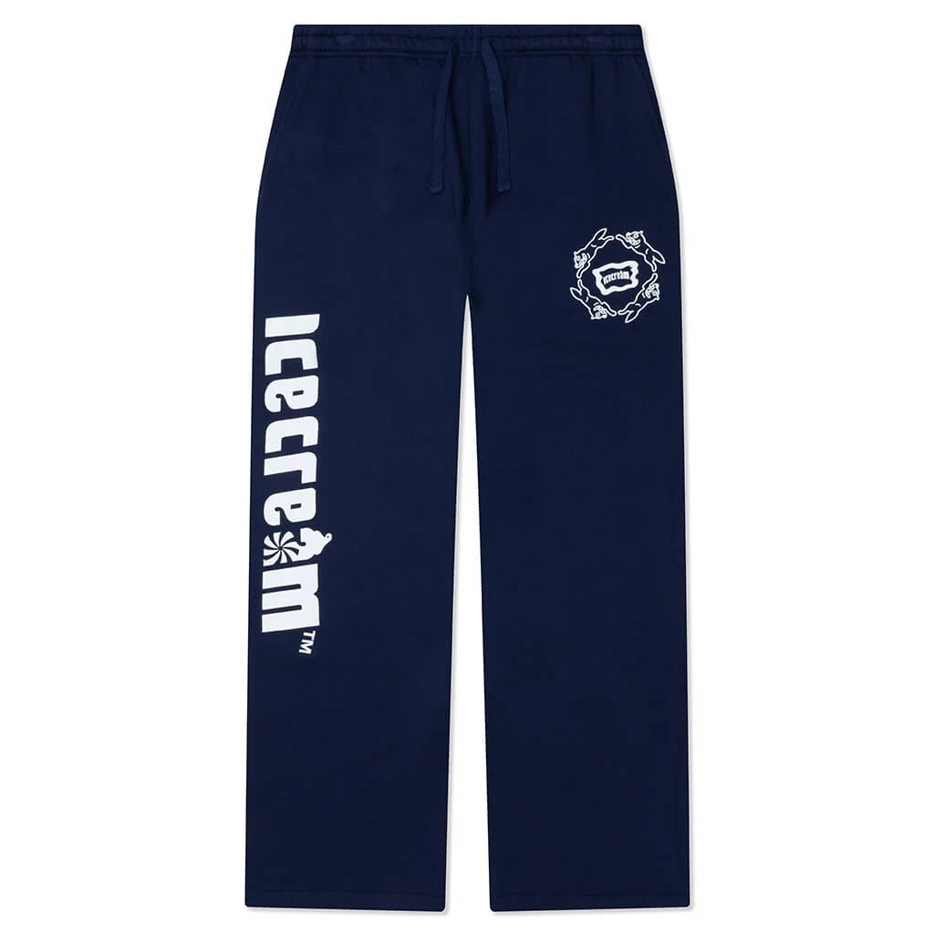 VERTICAL SWEATPANTS - BLACK IRIS - 1