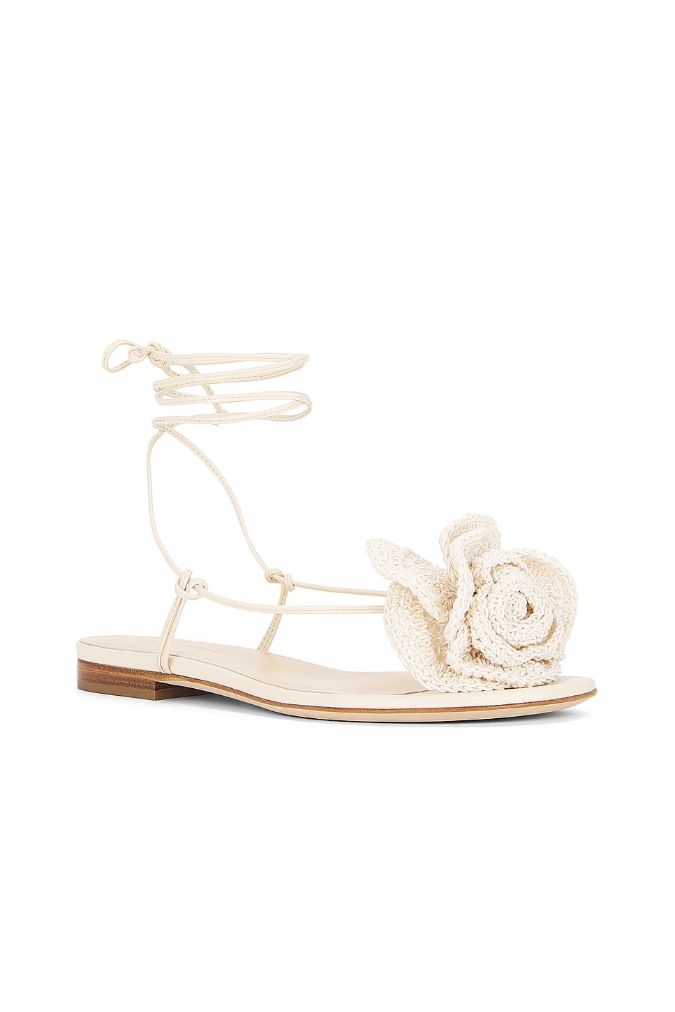 Wrap Around Flat Flower Sandal - 2
