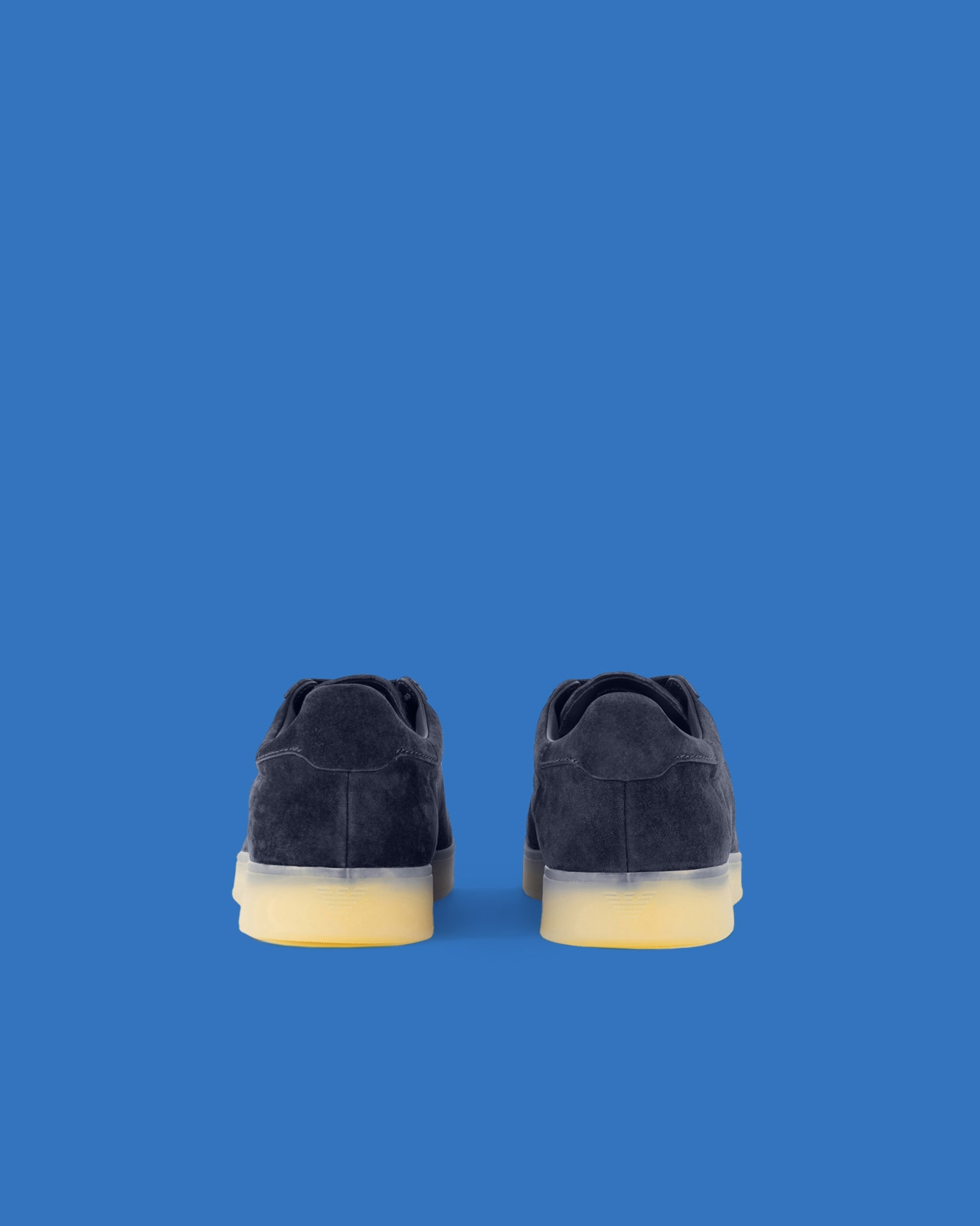 ASV BLACK BLUE CAPSULE COLLECTION SUEDE SNEAKERS - 4