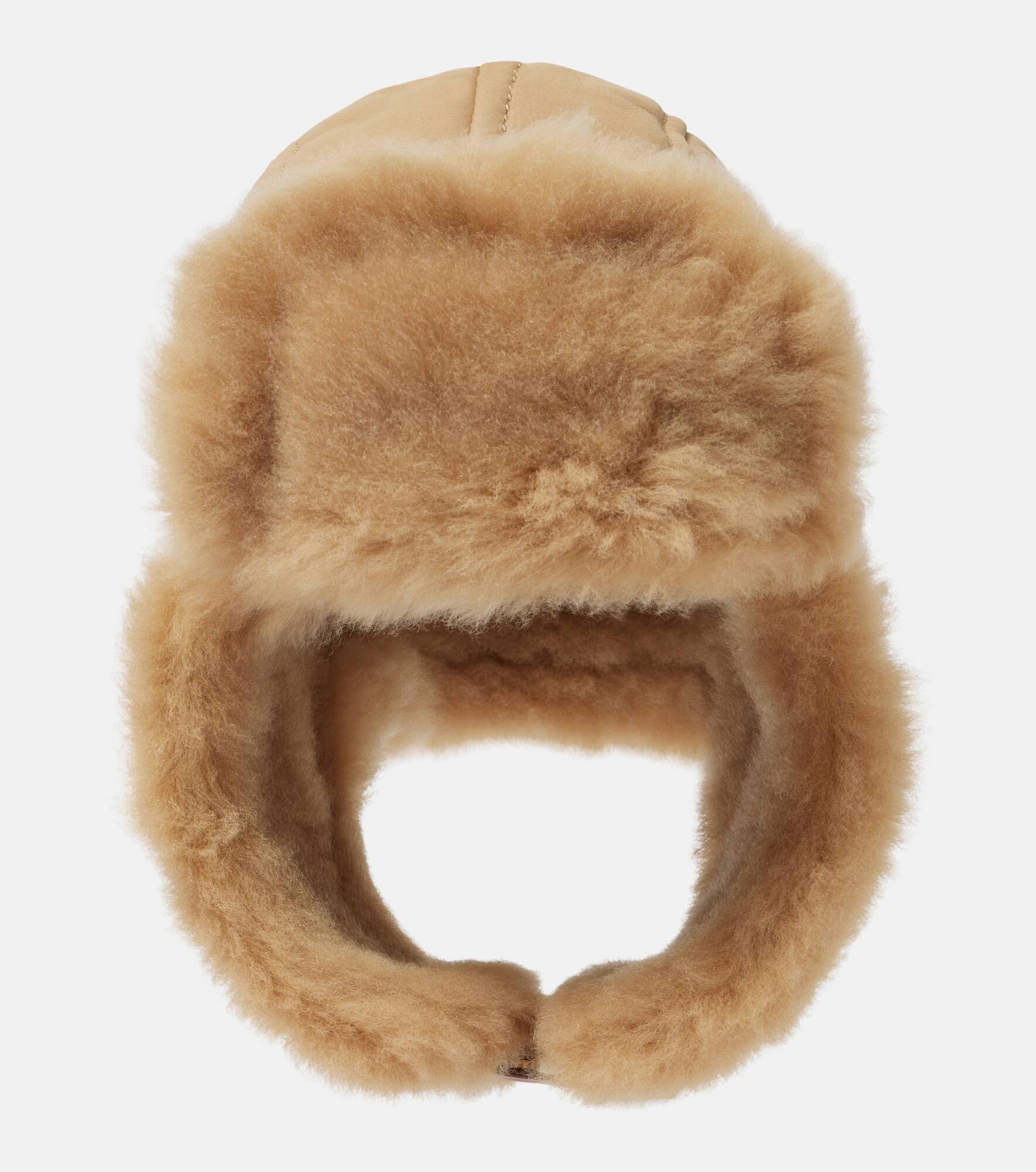 Alaskan shearling-lined leather hat - 1