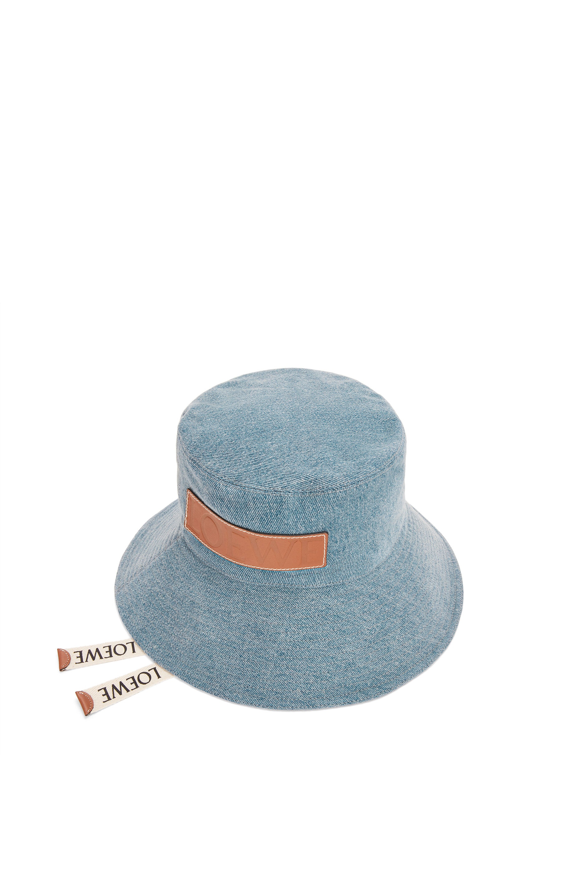 Fisherman hat in denim and calfskin - 4