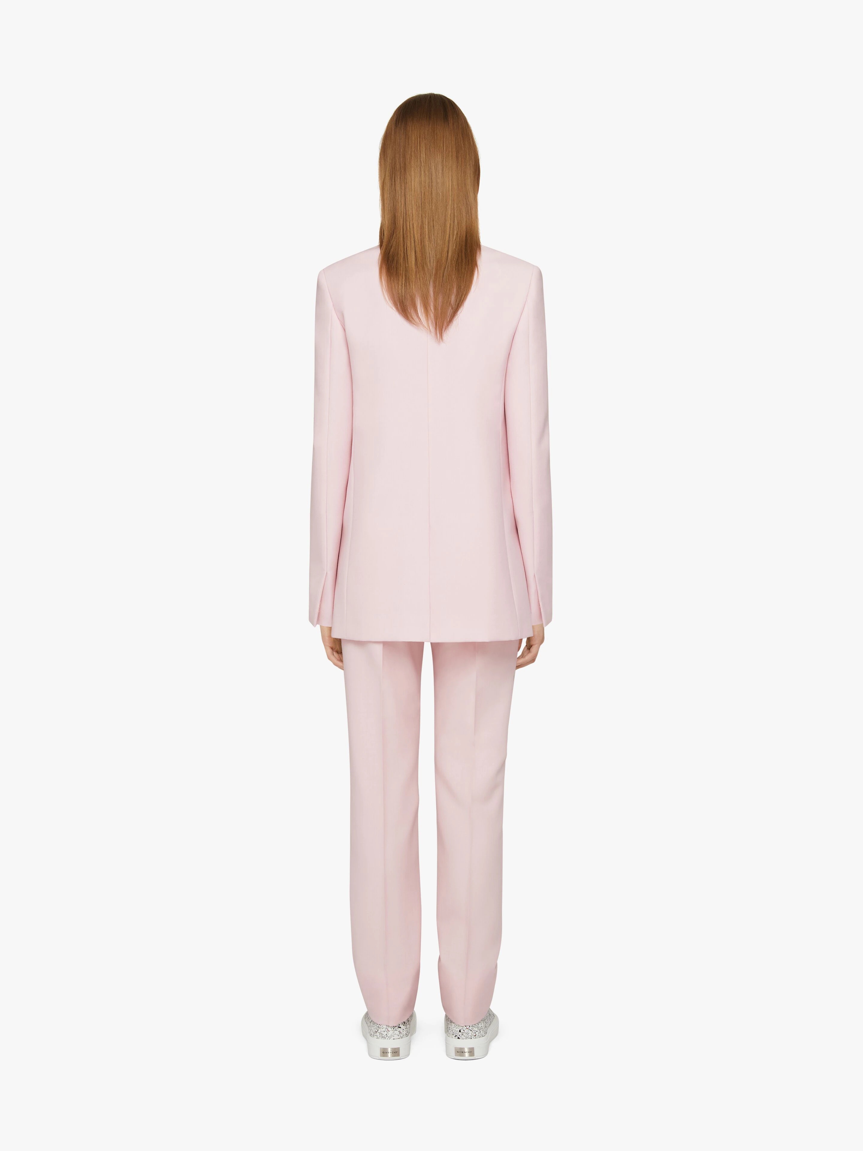 SLIM FIT PANTS IN WOOL AND MOHAIR - 4