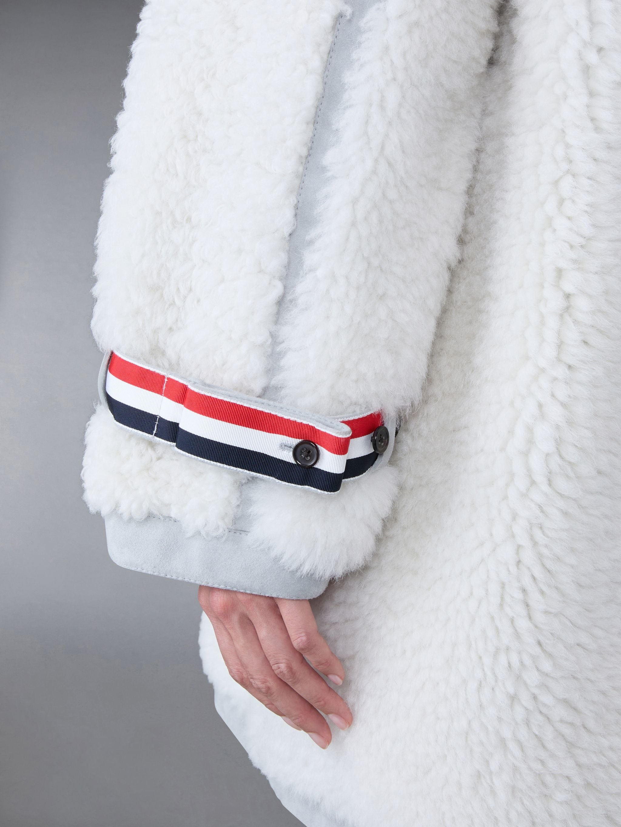 Shearling Oversized Hooded Coat - 5