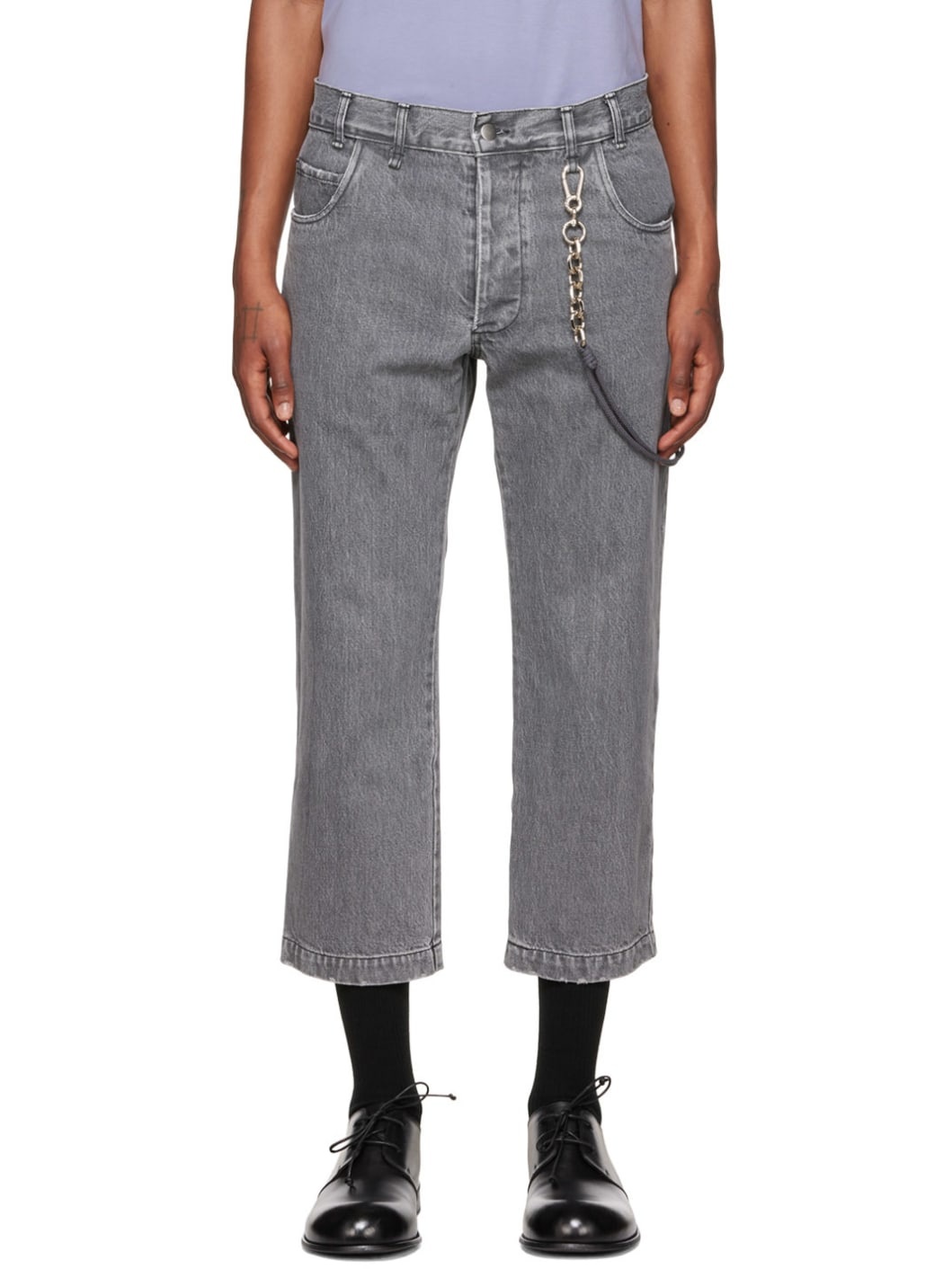 Gray Slim Jeans - 1