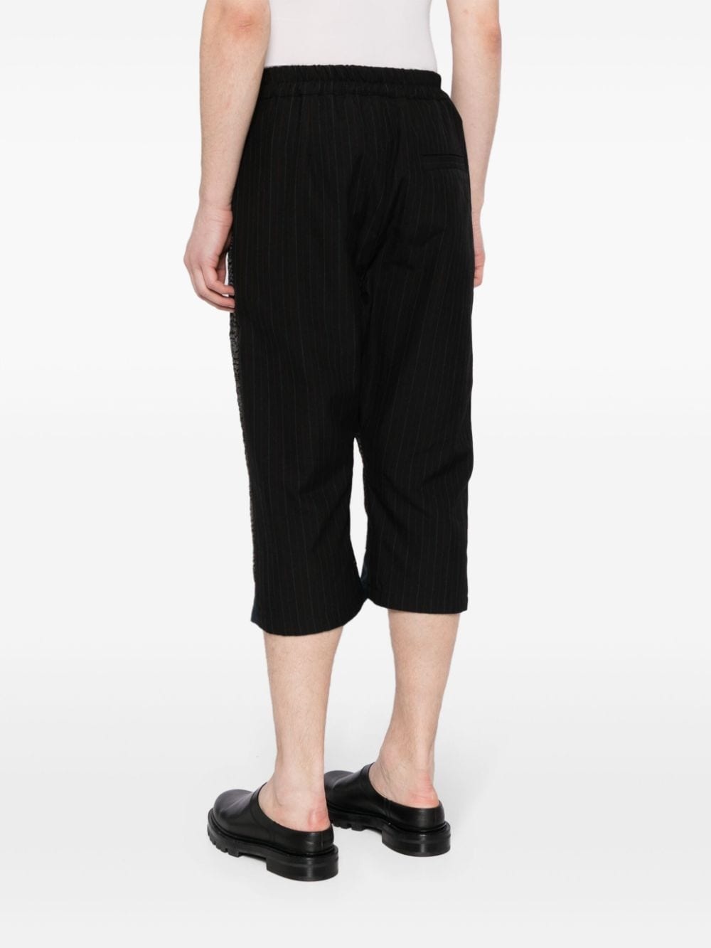 floral-embroidered cropped trousers - 4