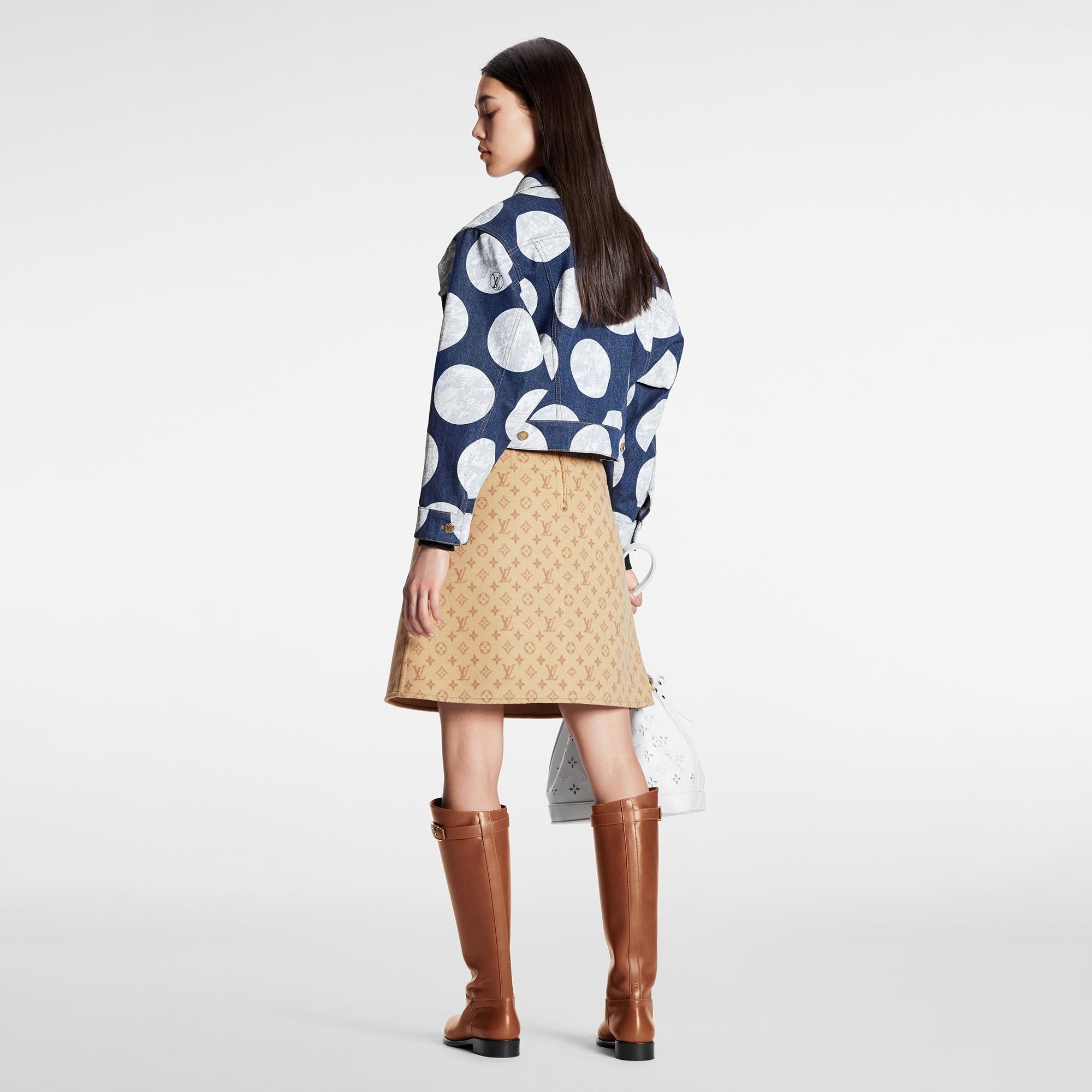 Preppy Double Face A-line Skirt - 3