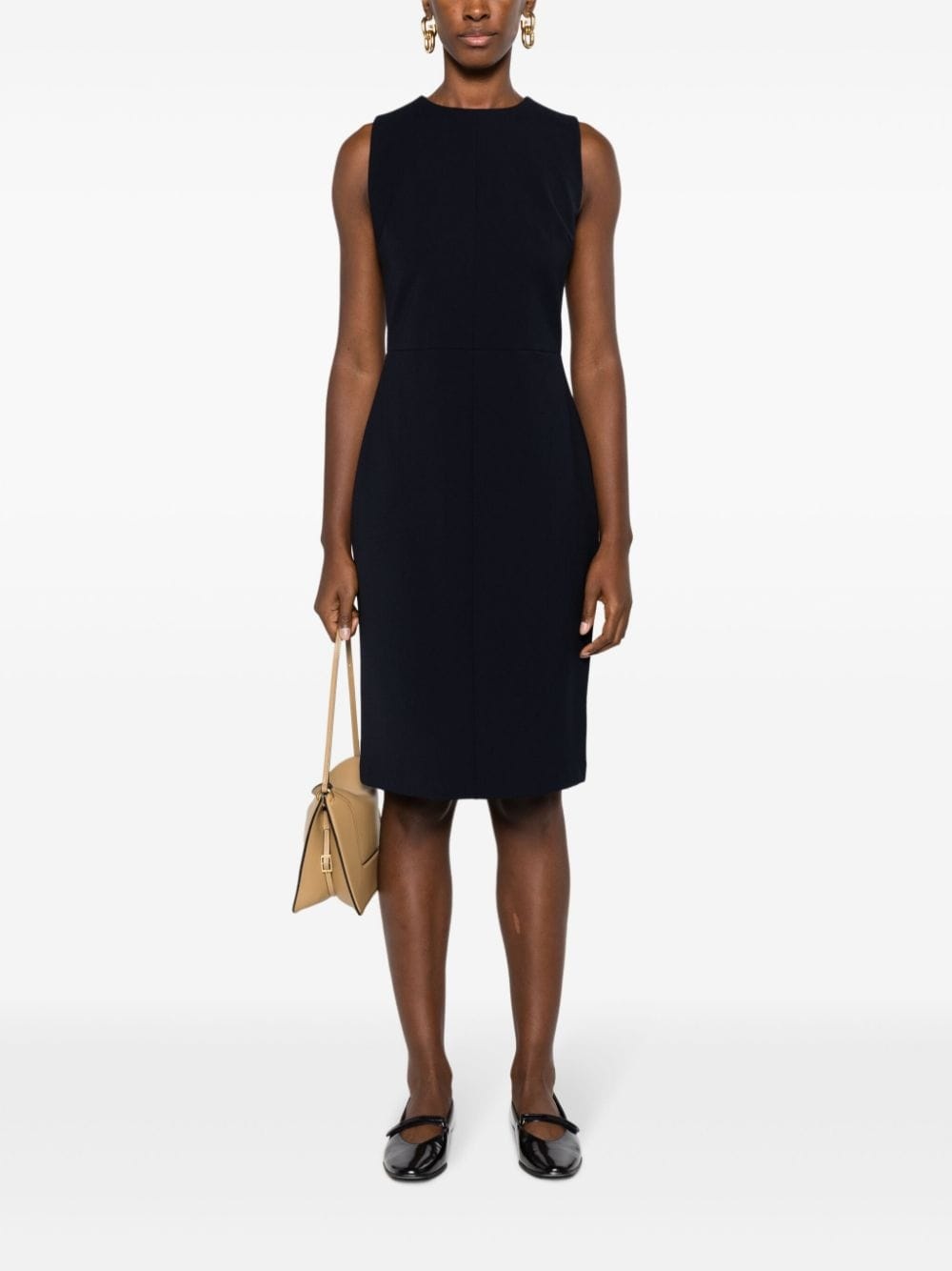 sleeveless knee-length dress - 2