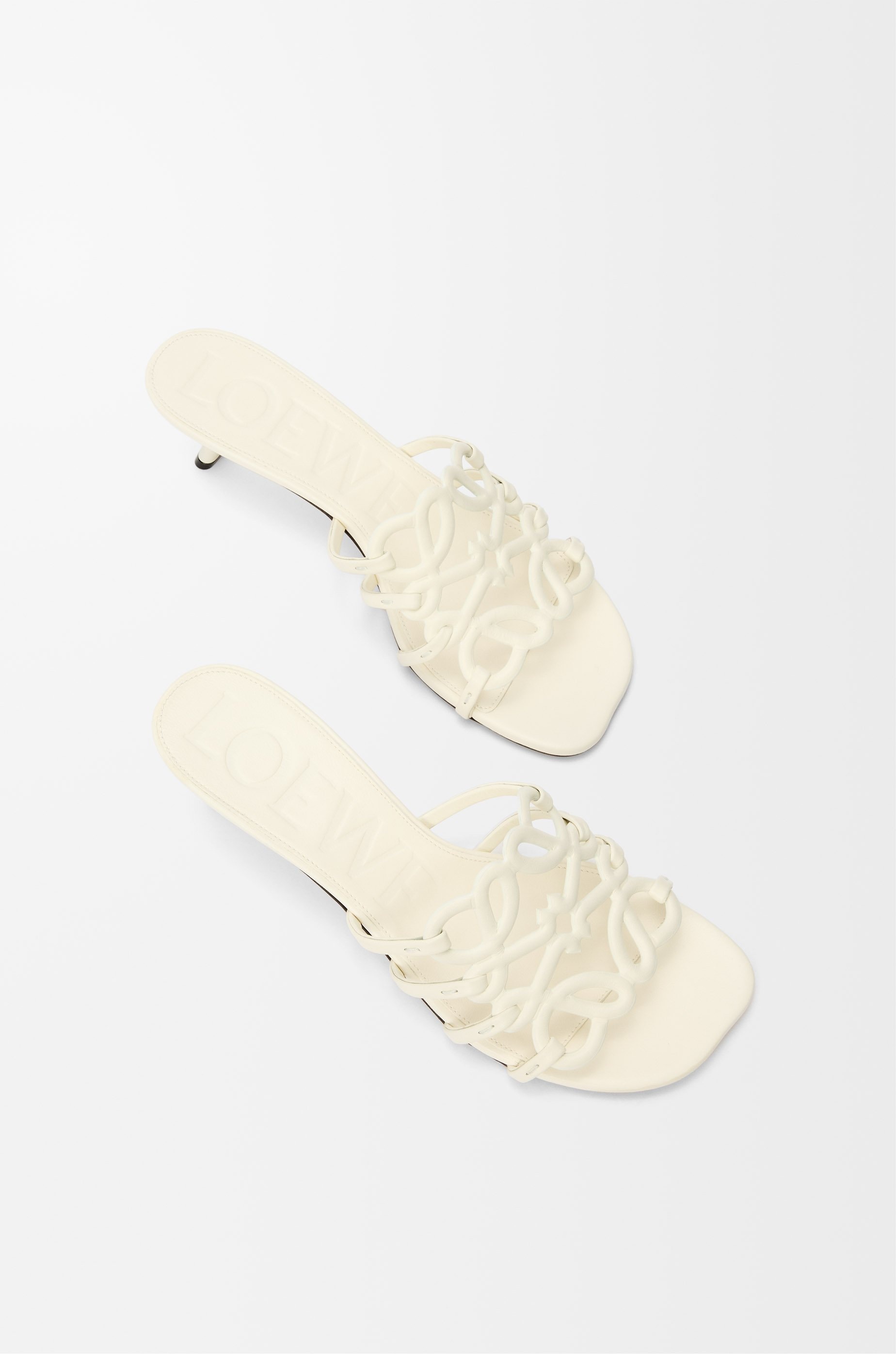 Petal Anagram slide in soft calfskin - 4