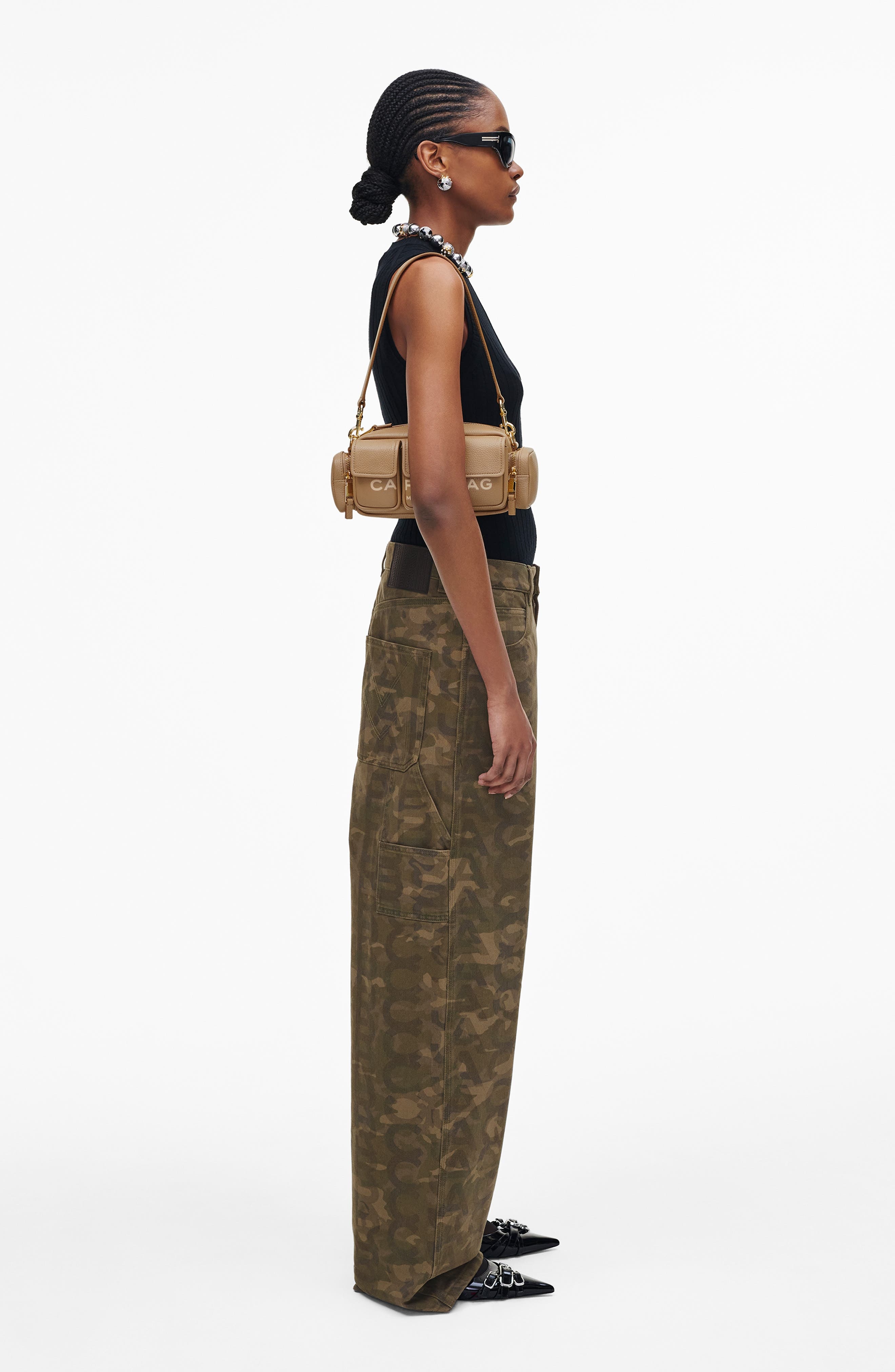 Marc Jacobs The Cargo Leather Shoulder Bag in Camel at Nordstrom - 2