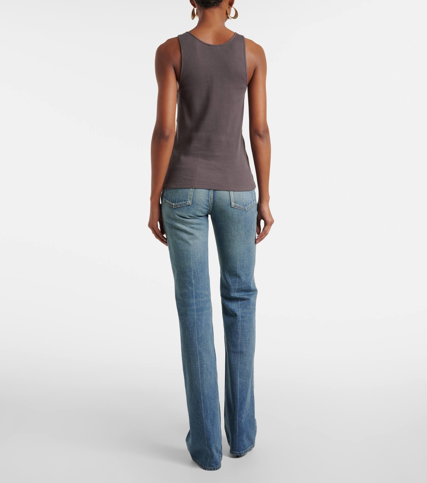 Cassandre ribbed-knit cotton tank top - 3