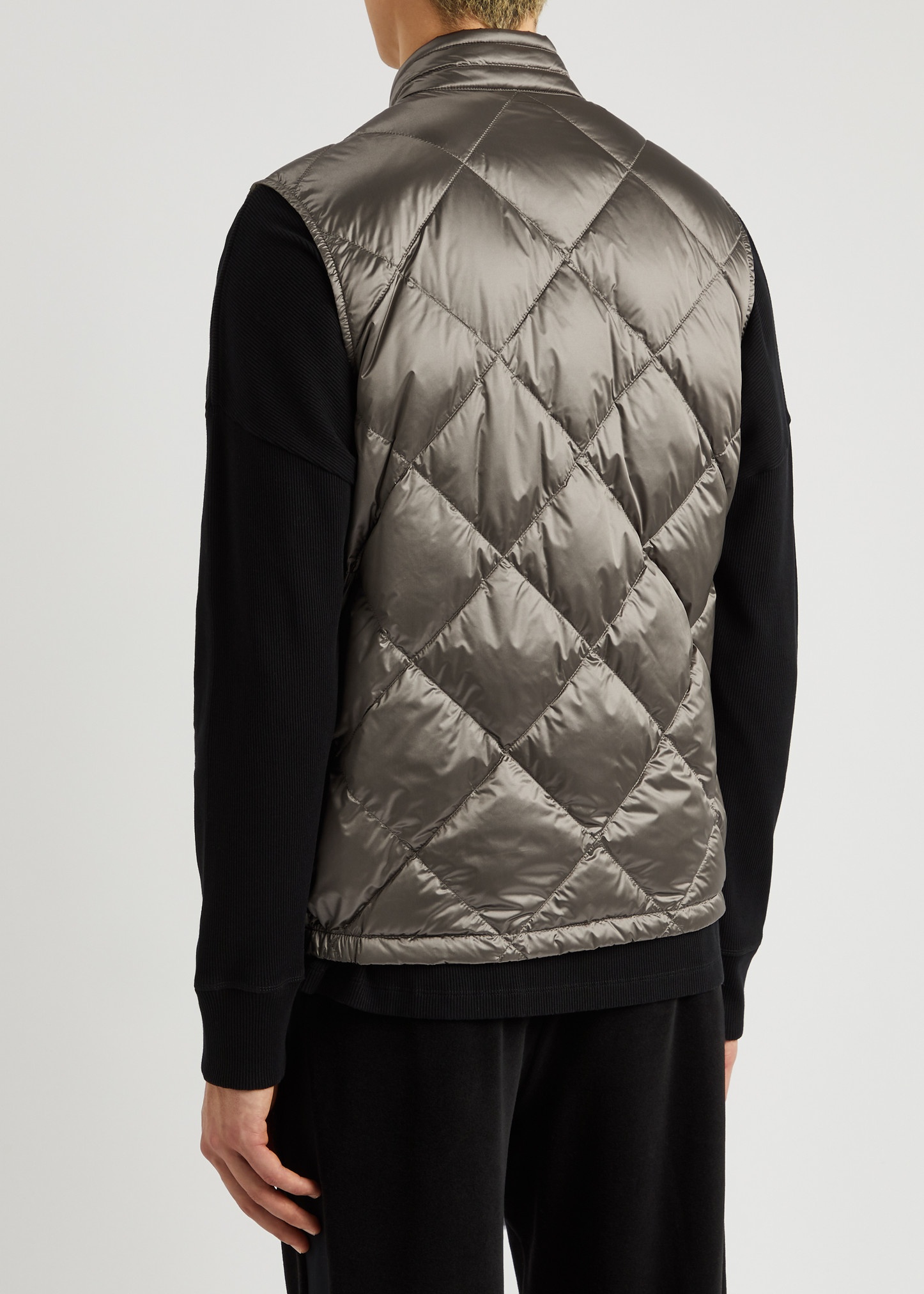 Nasta quilted metallic shell gilet - 3