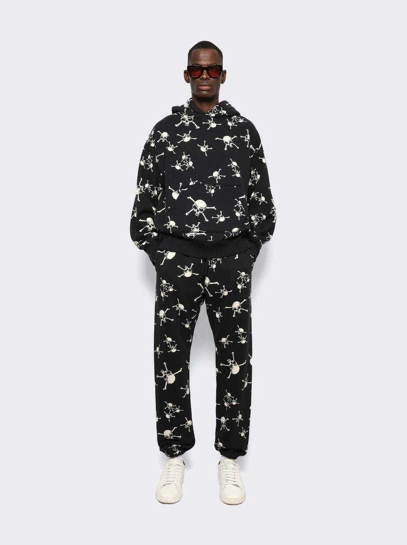 SAINT M×××××× Skull Sweatpants Black outlook