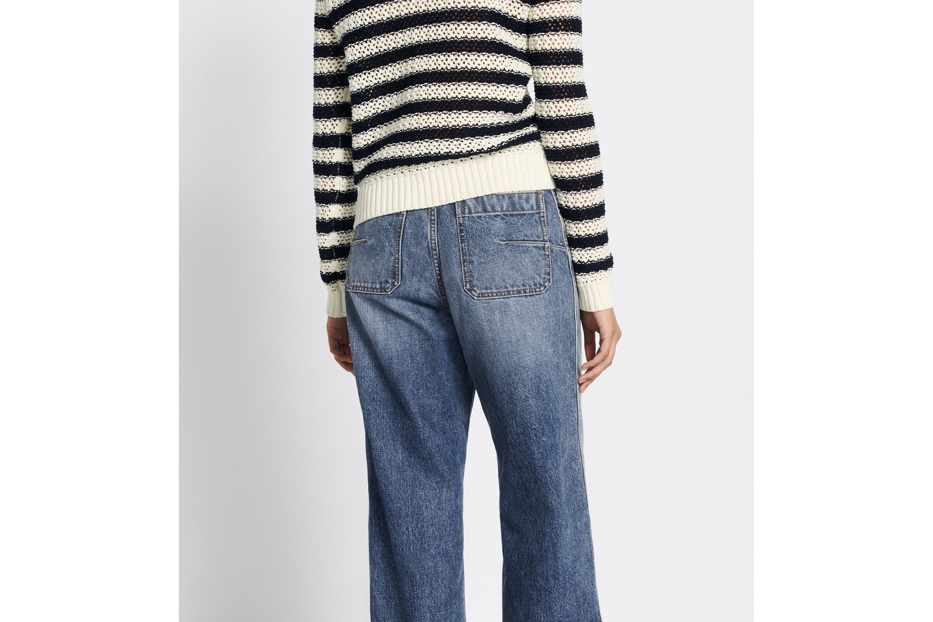 Dior | 8 Flared Jeans, D04 【関税込】 Dior 8 Flared Jeans, D04 White Cotton Denim | DIOR