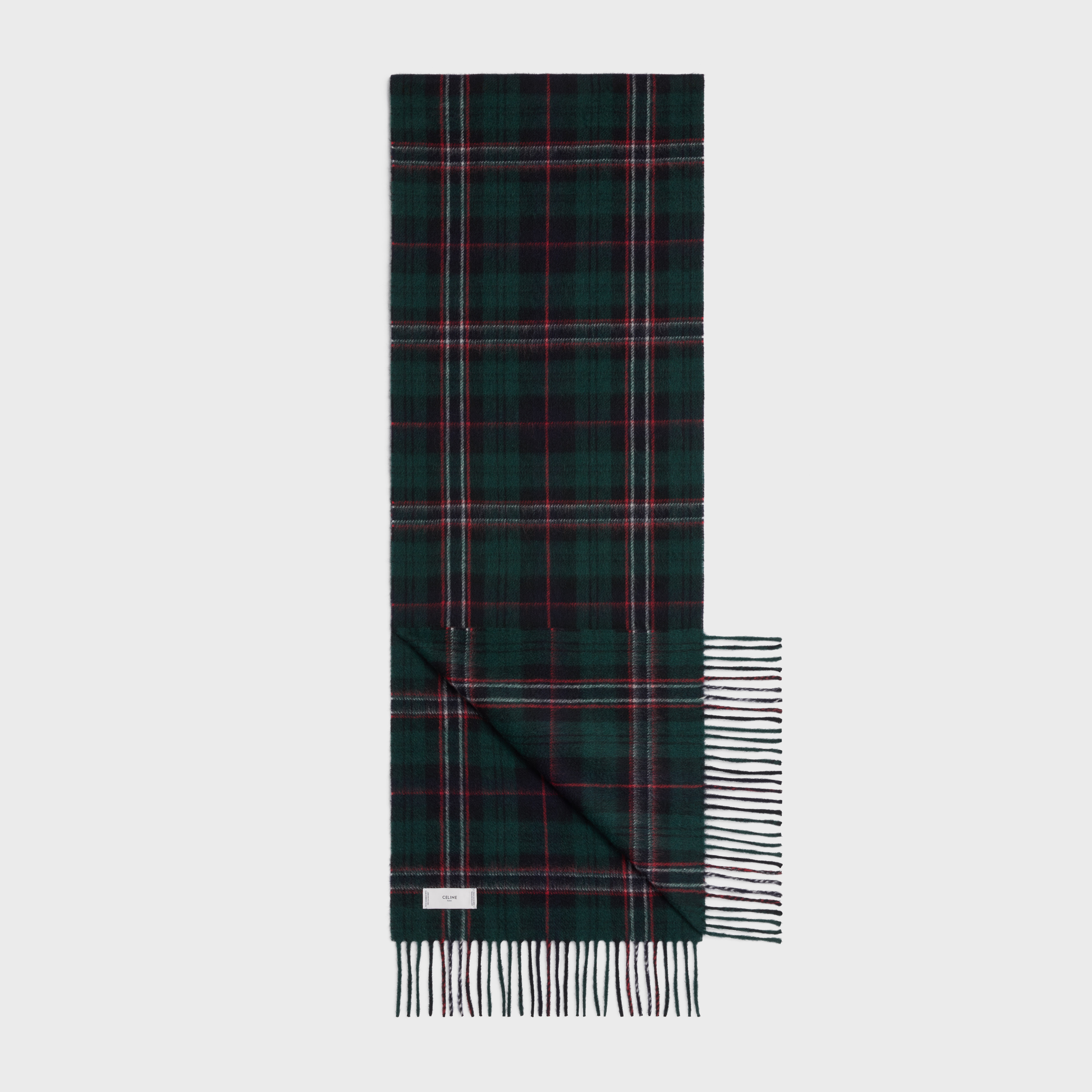 triomphe scarf in check cashmere - 3