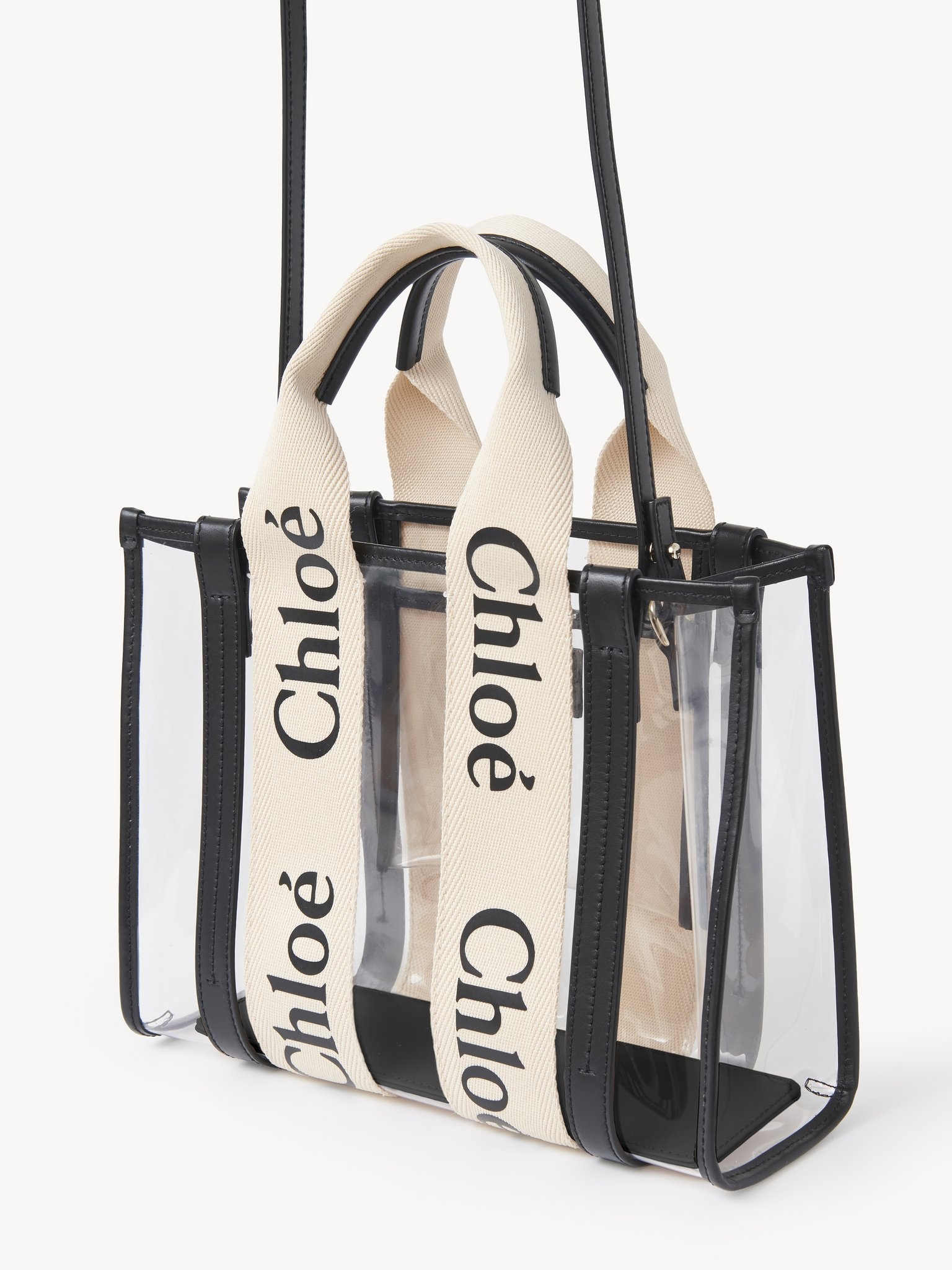 SMALL WOODY TOTE BAG IN JELLY & LEATHER - 2