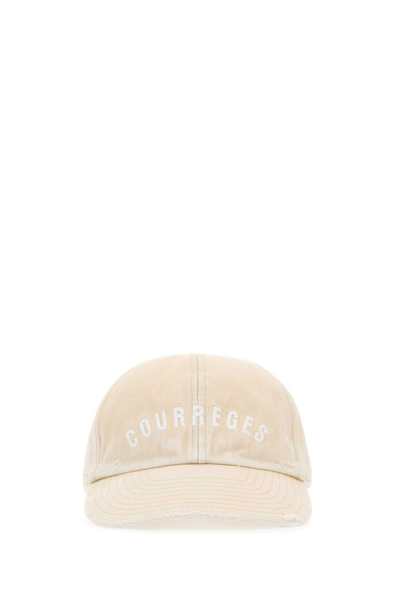Courreges Women Sand Cotton Baseball Cap - 1