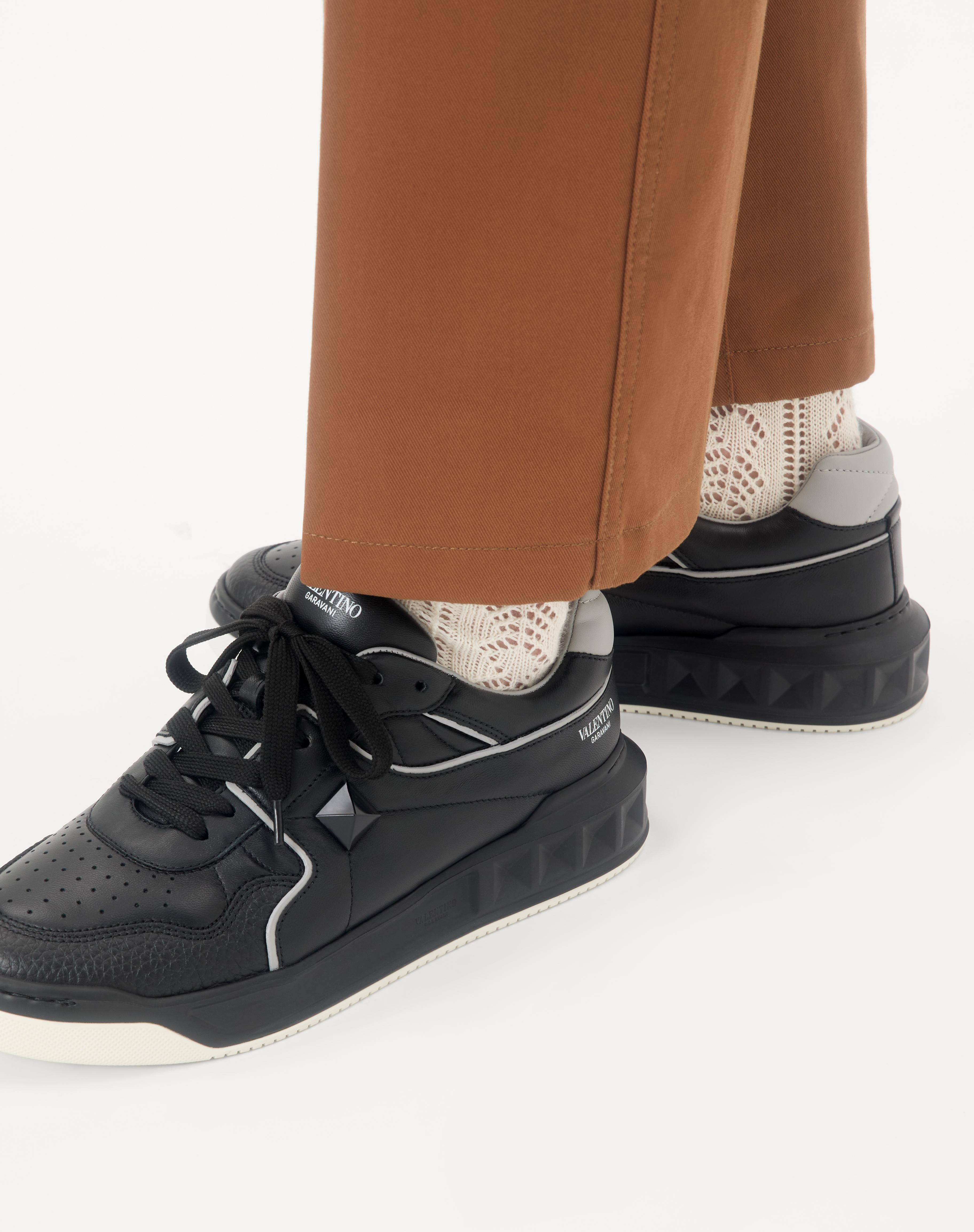 ONE STUD LOW-TOP NAPPA SNEAKER - 2