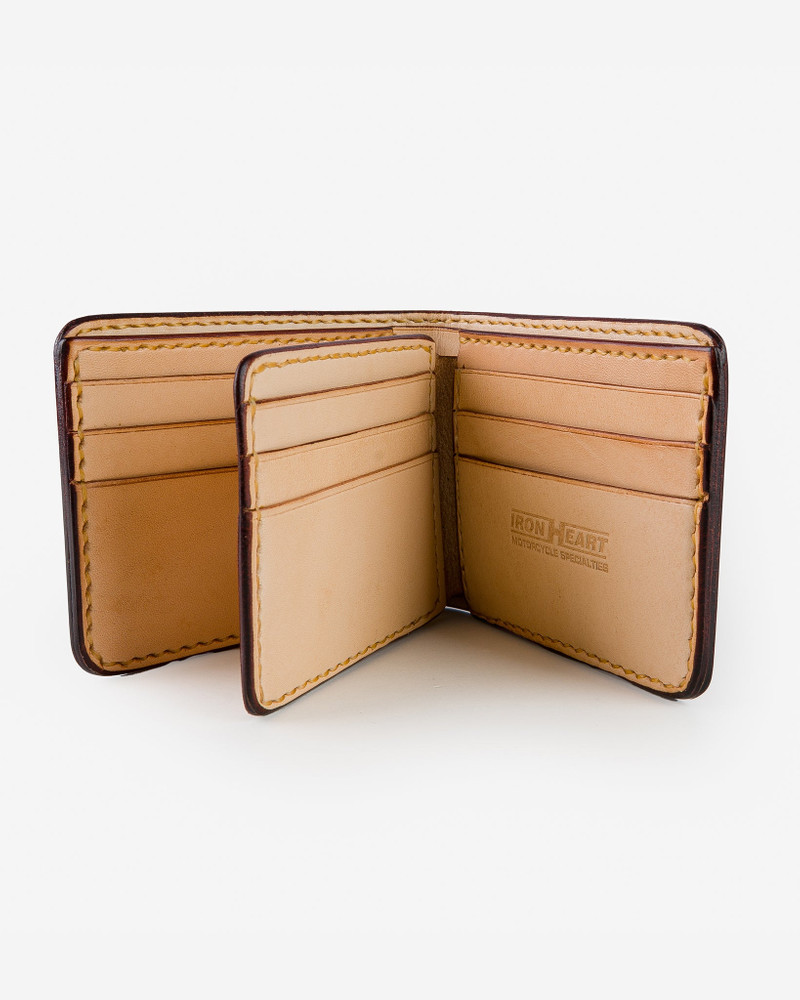 Iron Heart IHG-071-NAT Slimline Small Shell Cordovan Wallet - Natural outlook
