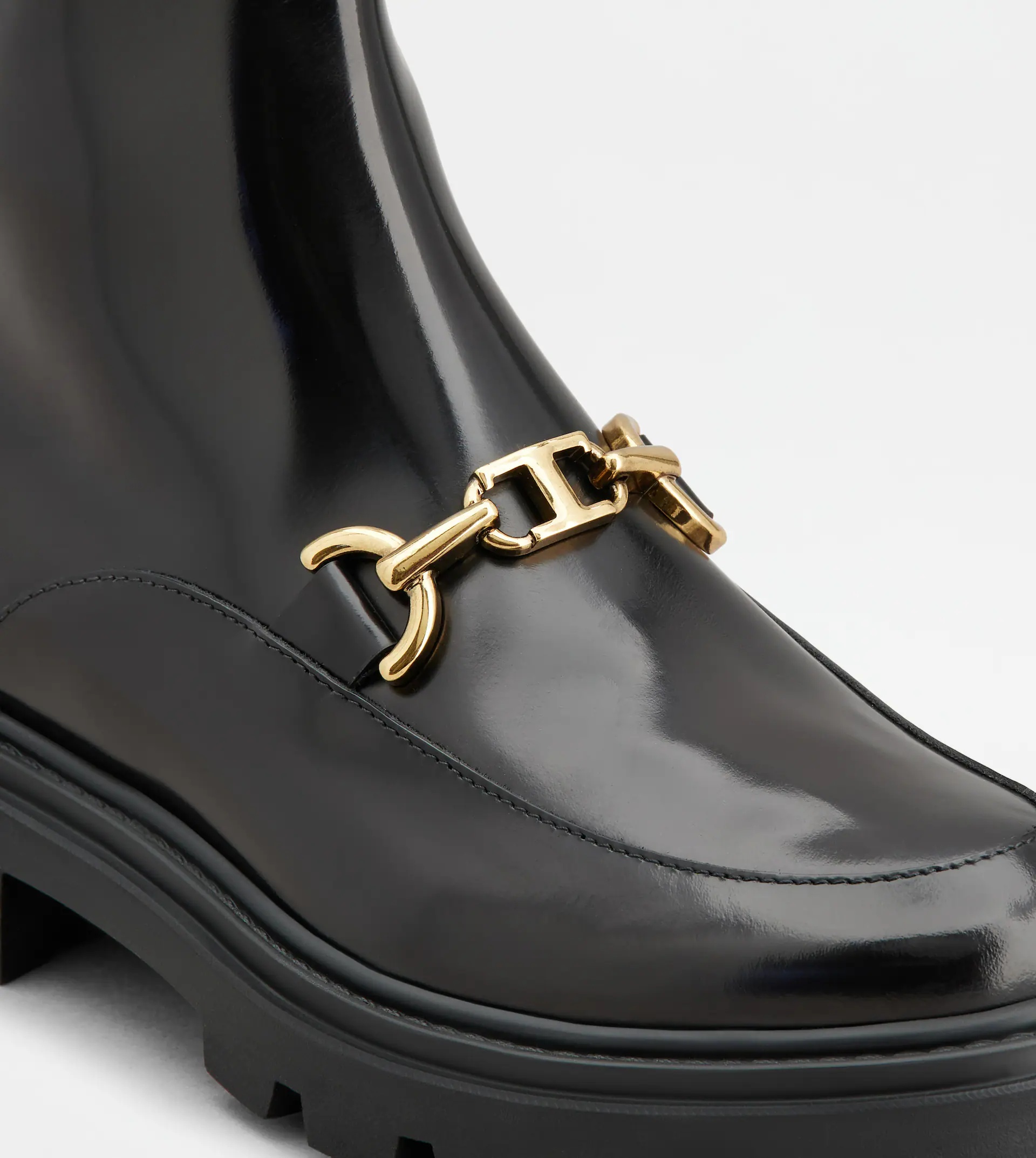 ANKLE BOOTS IN LEATHER - BLACK - 5