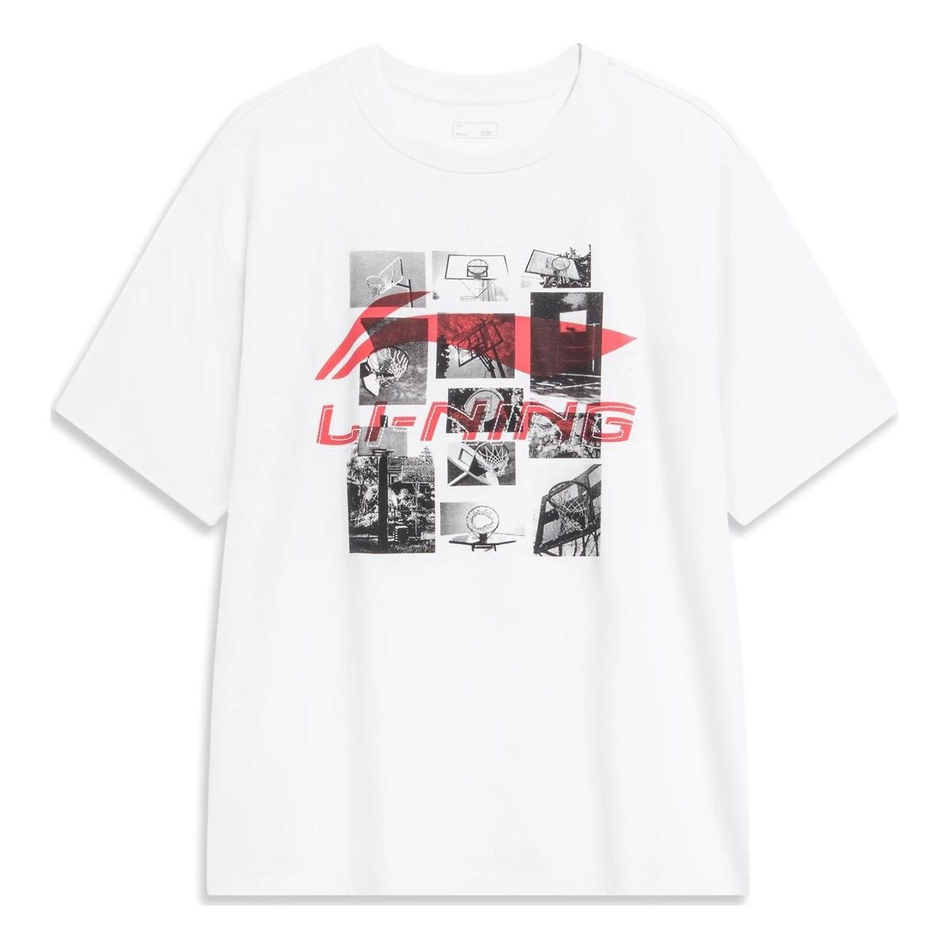 Li-Ning Photo Graphic T-shirt 'White' AHST725-2 - 1