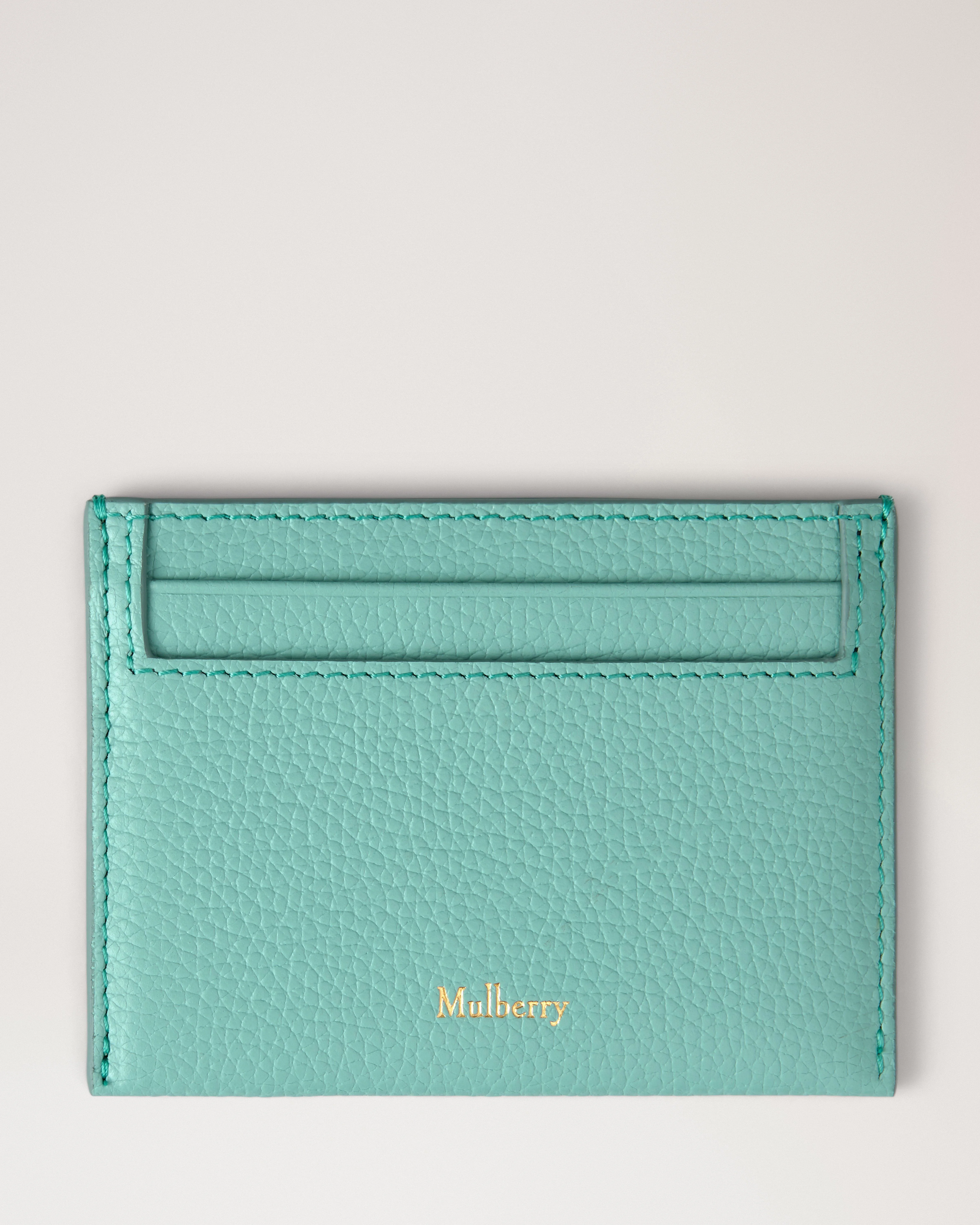 Credit Card Slip Marina Blue Small Classic Grain - 1