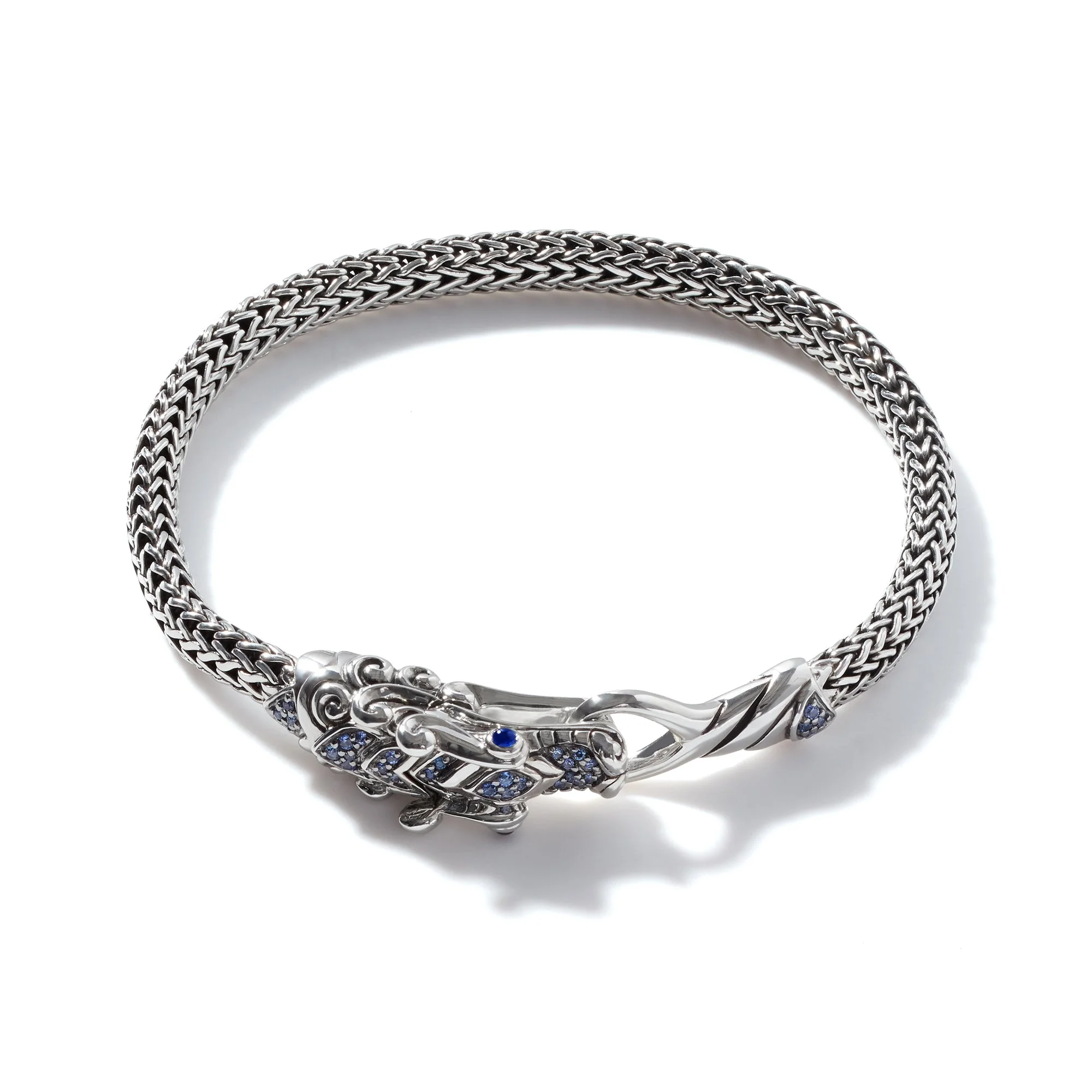 Naga Bracelet, Sterling Silver, Pavé, 5MM - 1