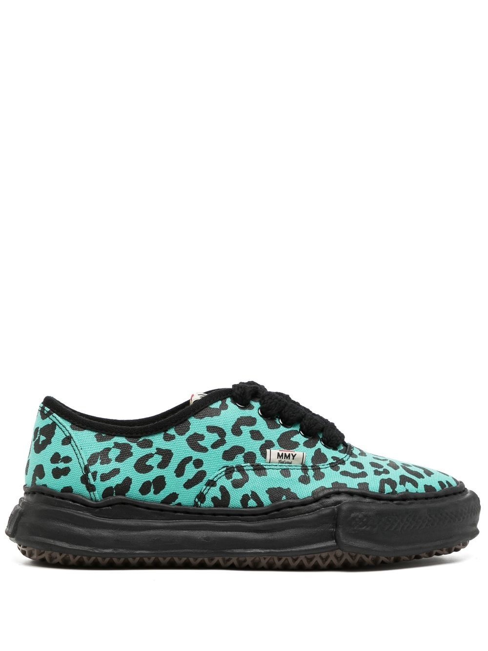 leopard-print low-top sneakers - 1