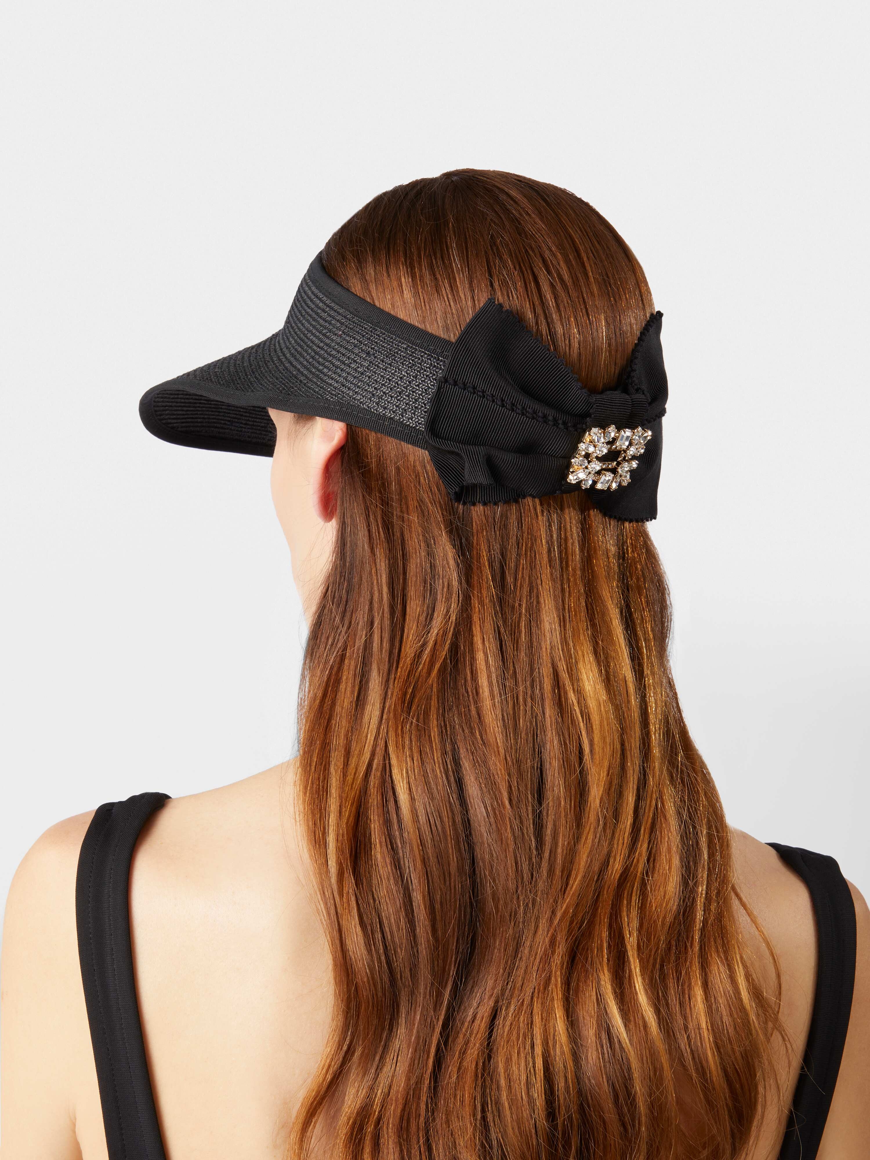 Broche Vivier Buckle Visor in Straw - 6