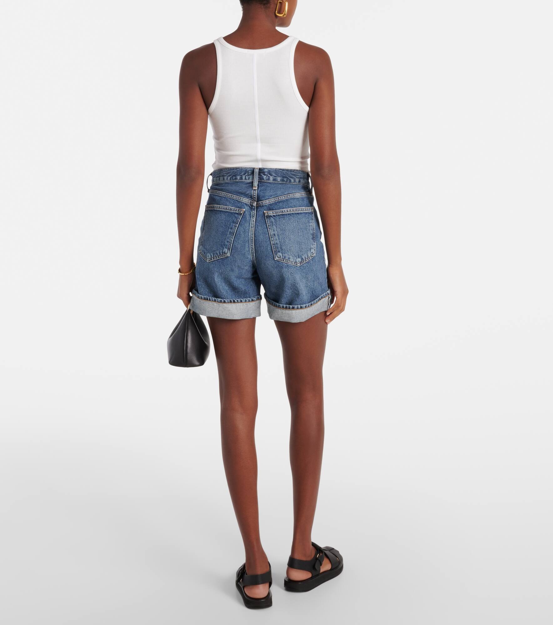 Dame high-rise denim shorts - 3