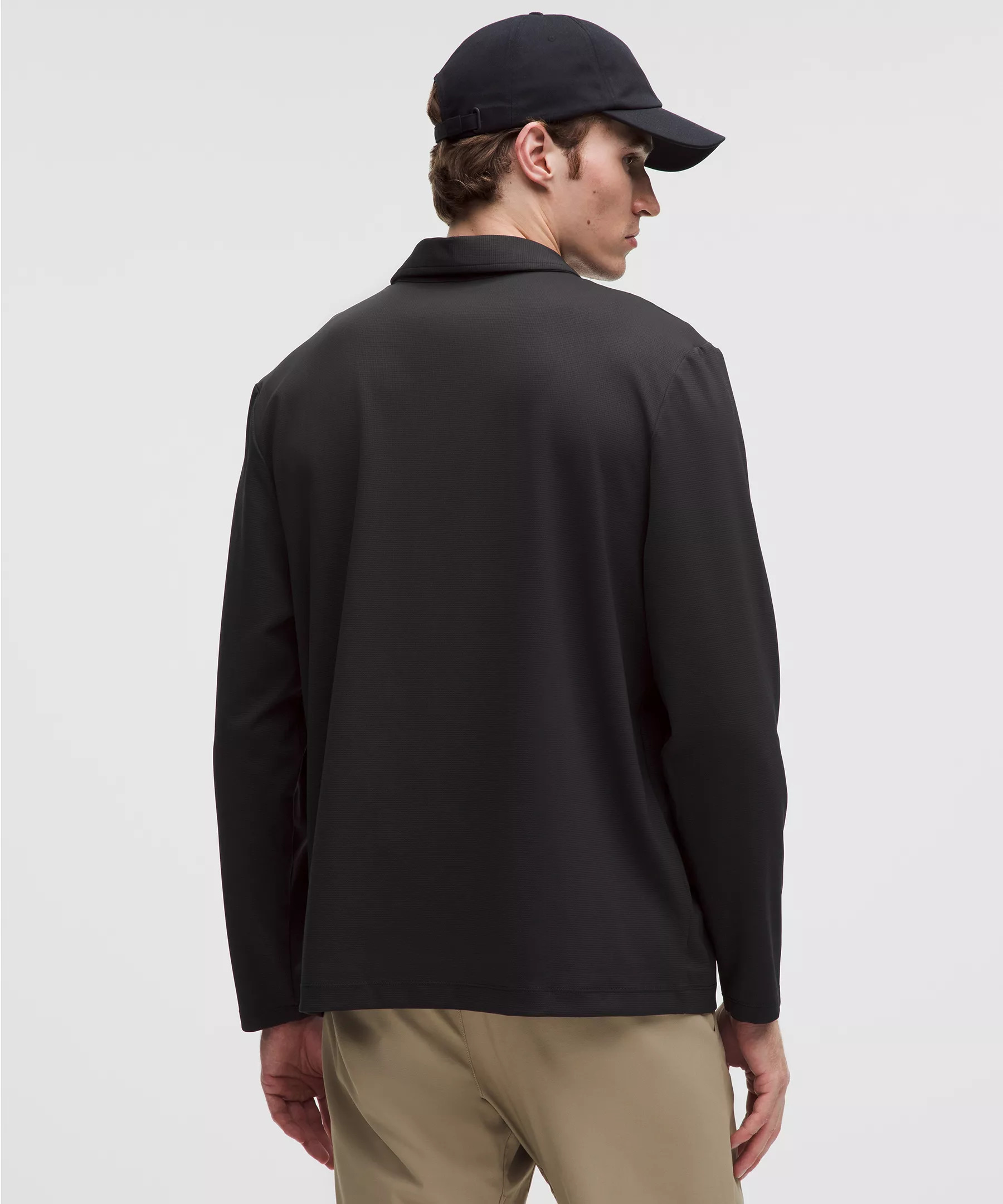 Relaxed-Fit Long-Sleeve Golf Polo Shirt - 3