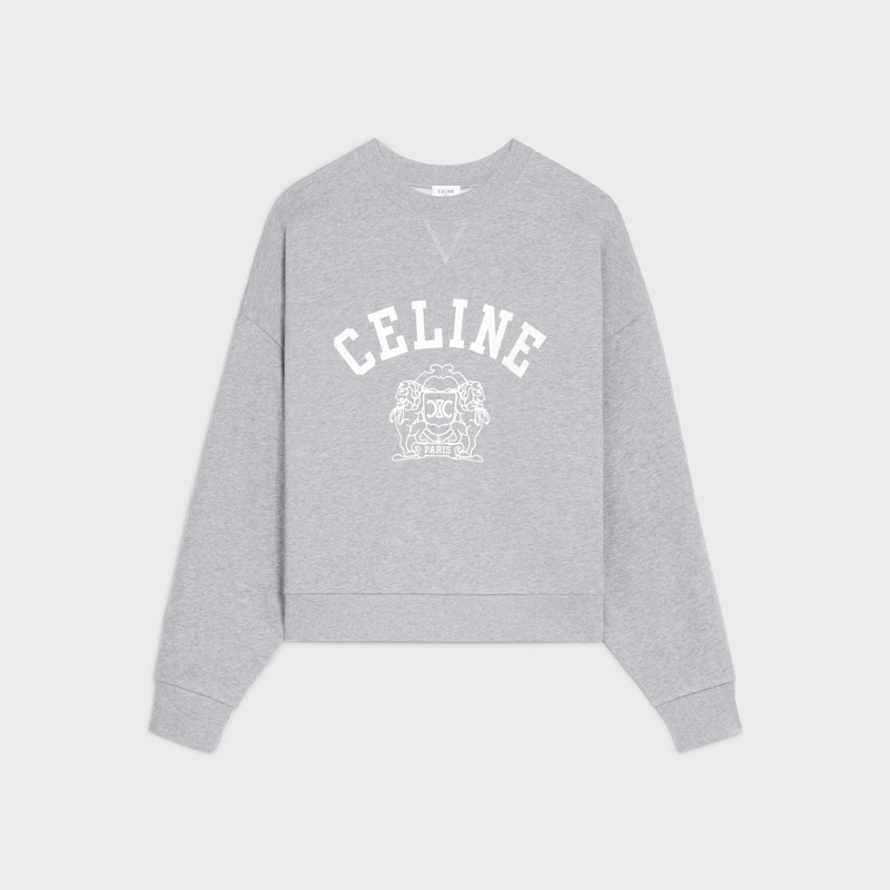 blason oversize sweatshirt in cotton fleece 1