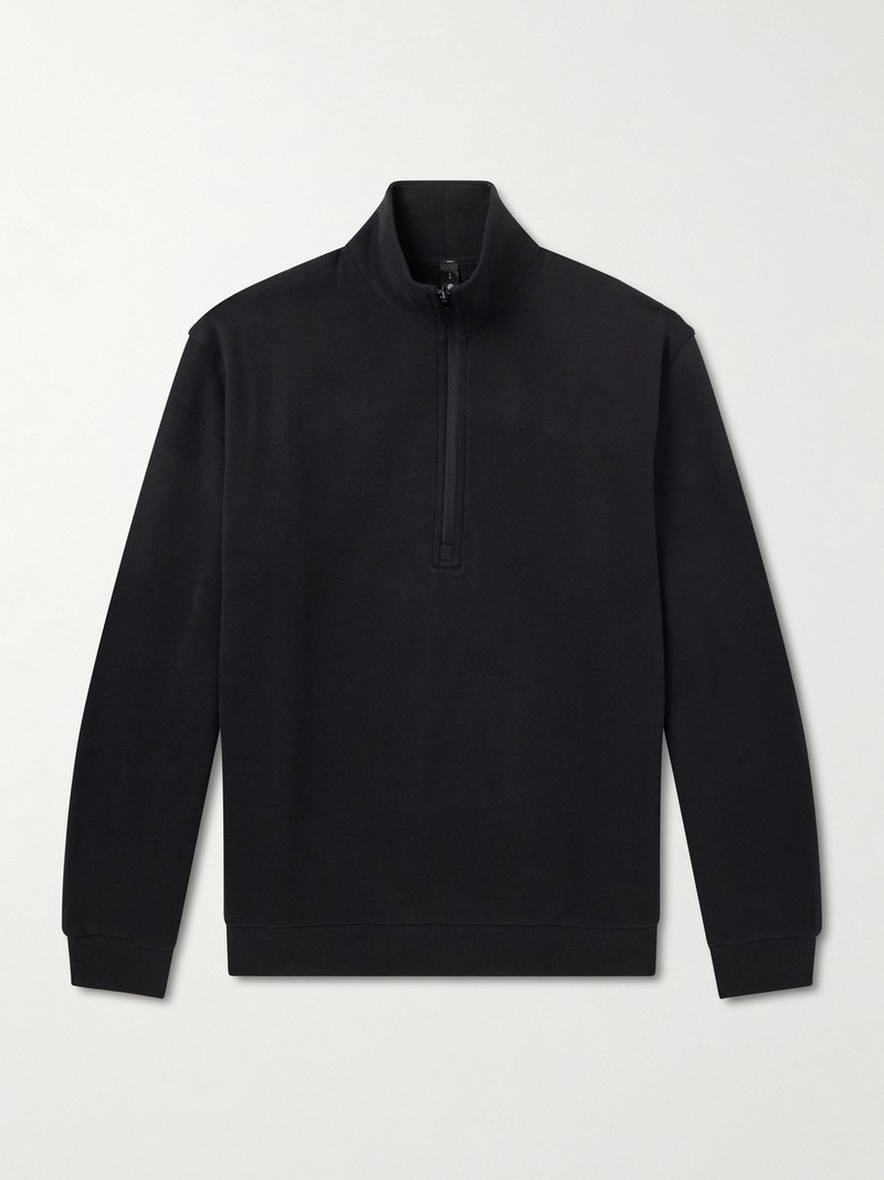 Steady State Cotton-Blend Jersey Half-Zip Sweatshirt 1