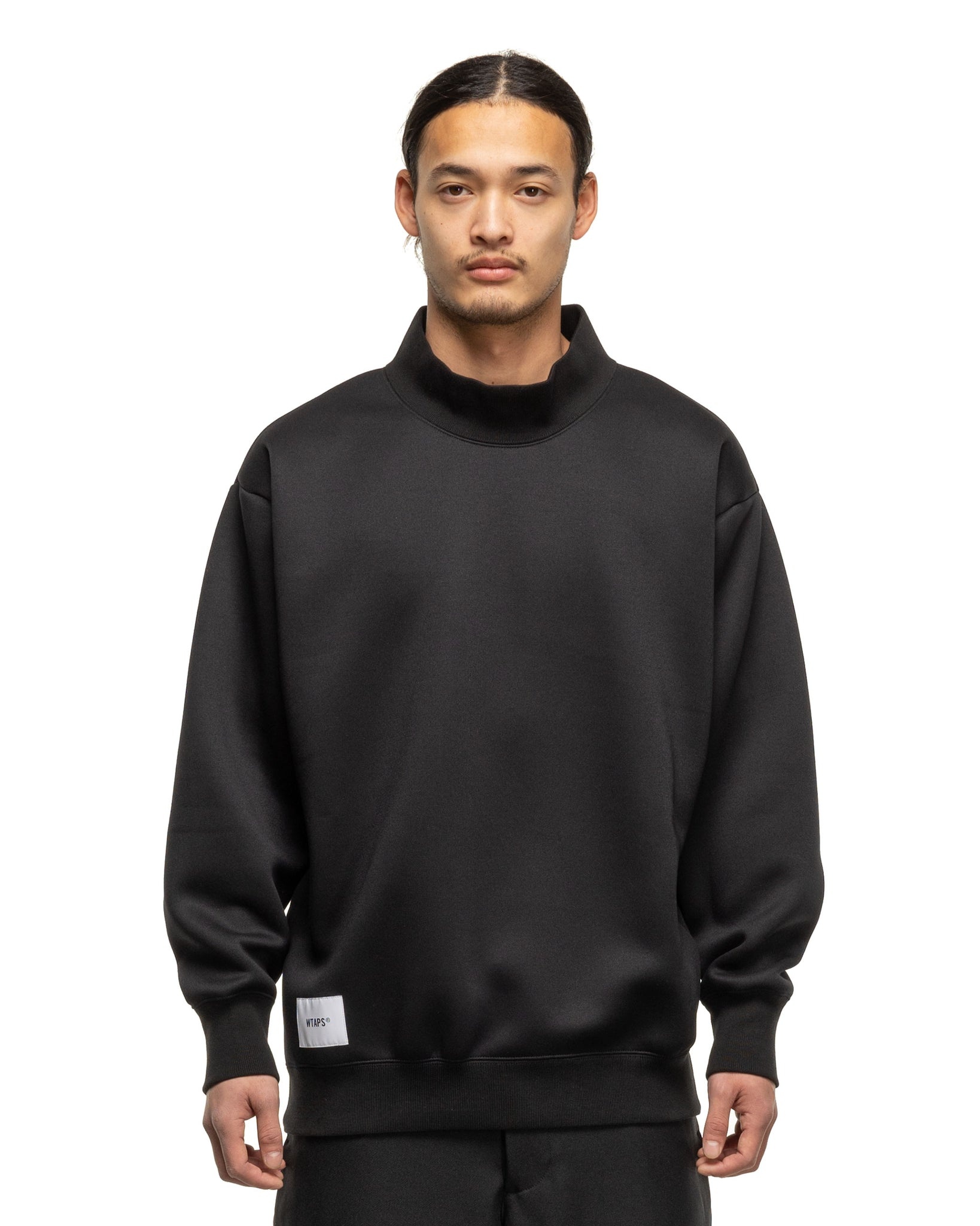 Mock Neck / Sweater / Poly. Fortless BLACK