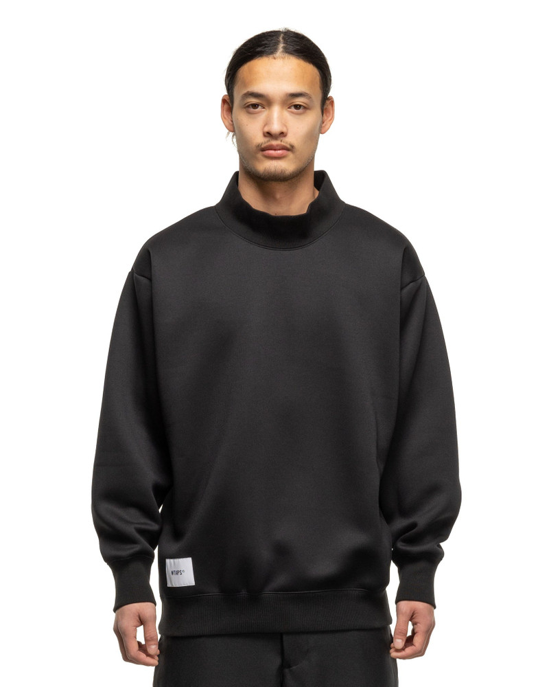 トップス WTAPS MOCK NECK/SWEATER/POLY.FORTLESS WTAPS Mock Neck / Sweater / Poly. Fortless BLACK | REVERSIBLE
