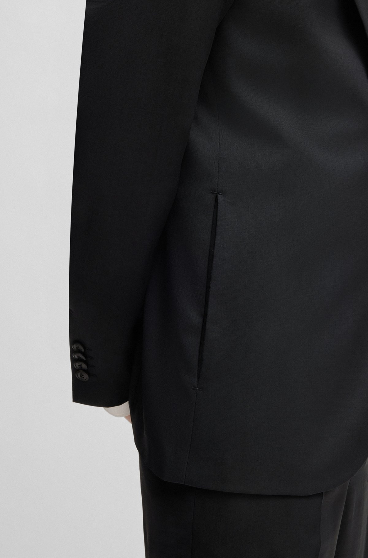HUGO FORWARD SLIM-FIT SUIT JACKET IN WOOL-BLEND TWILL - 6