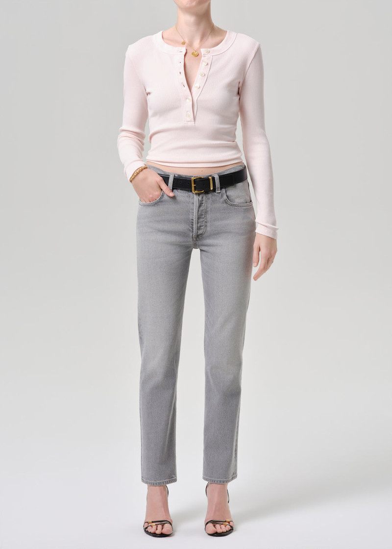 Savannah Cigarette Jean In Earl Grey - 1