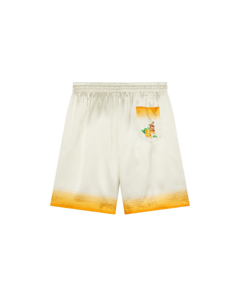 CASABLANCA Panoramique Silk Satin Shorts outlook