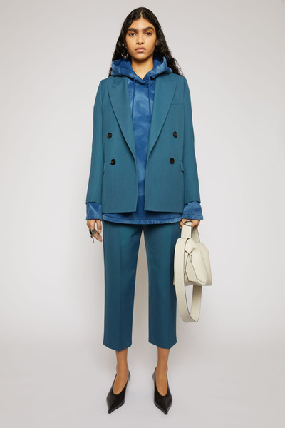 Acne Studios Double-breasted suit jacket teal blue outlook