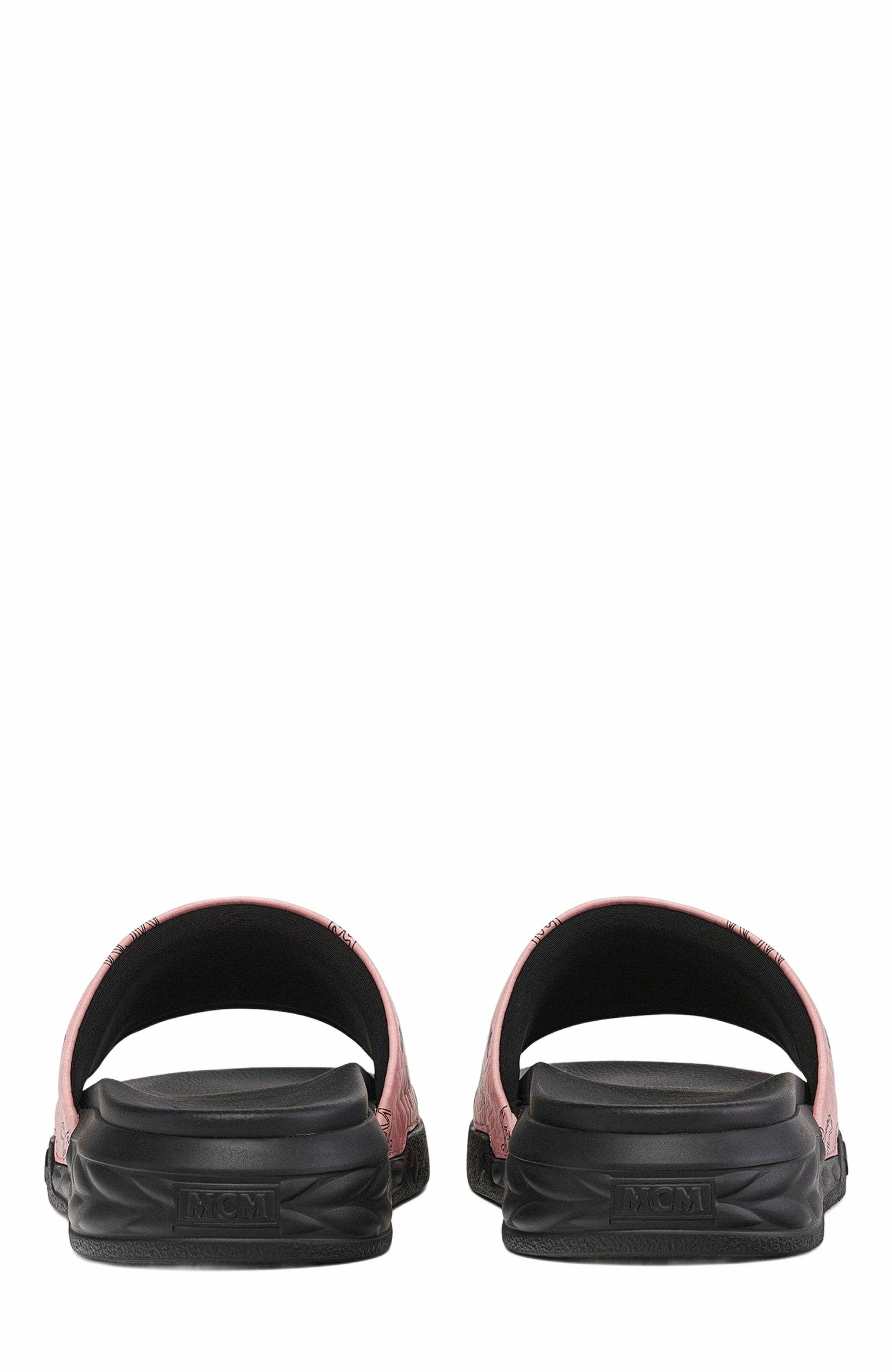 MCM Visetos Slide Sandals in Pink at Nordstrom - 3