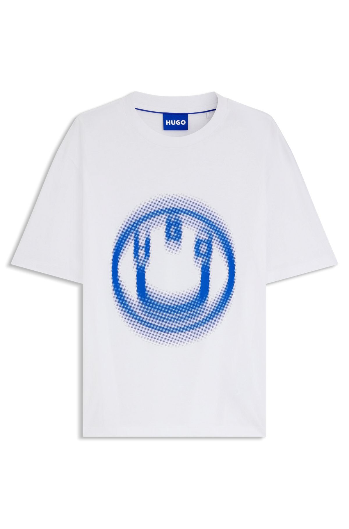 ALL-GENDER T-SHIRT WITH BLURRED LOGO PRINT - 1