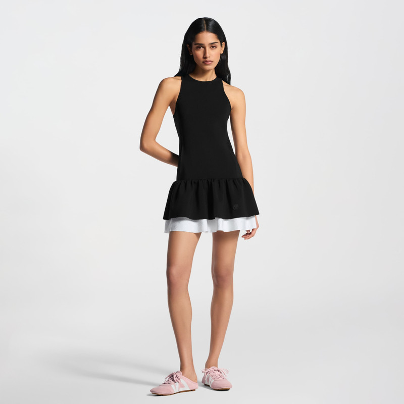 Louis Vuitton Color-Blocked Ruffle Hem Dress outlook