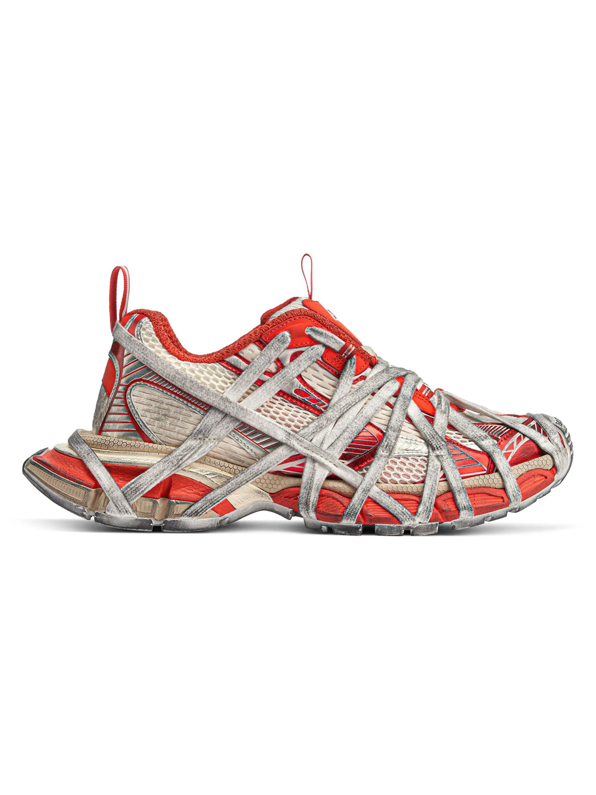 Men's 3XL Extreme Lace Sneakers - Orange Beige - 1