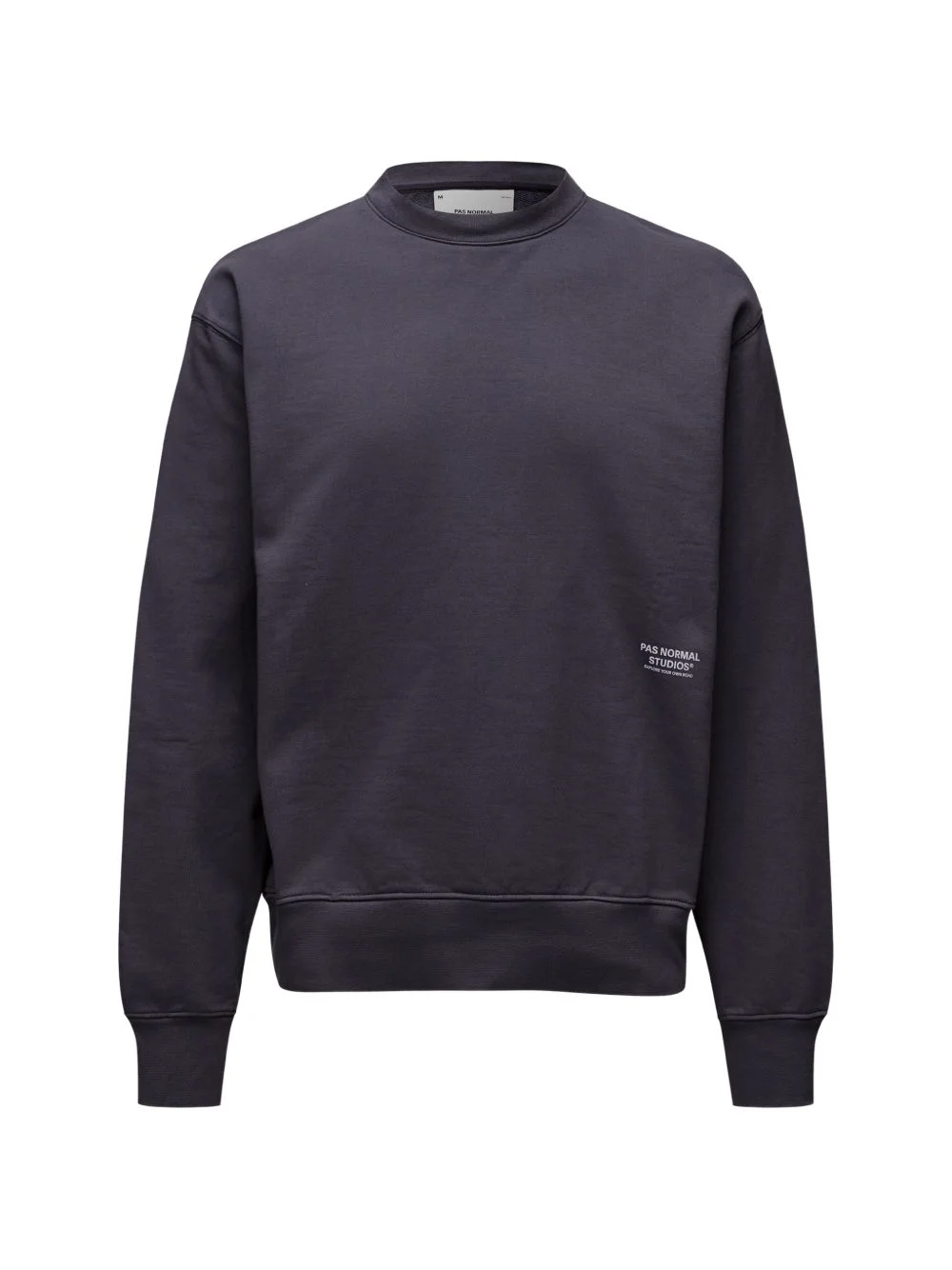 ribbed crew-neck sweatshirt - 1