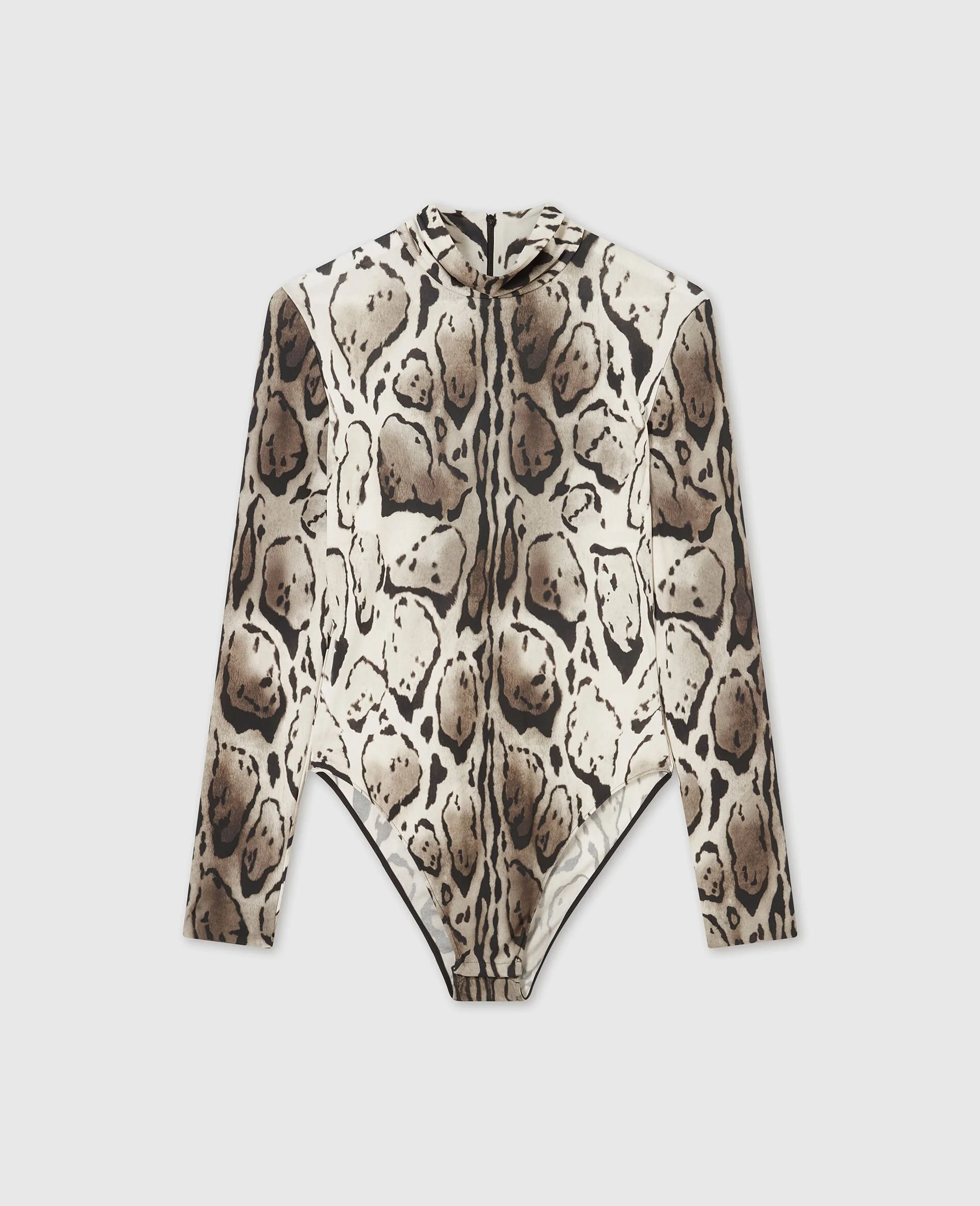 Cloud Leopard High-Neck Bodysuit - 1
