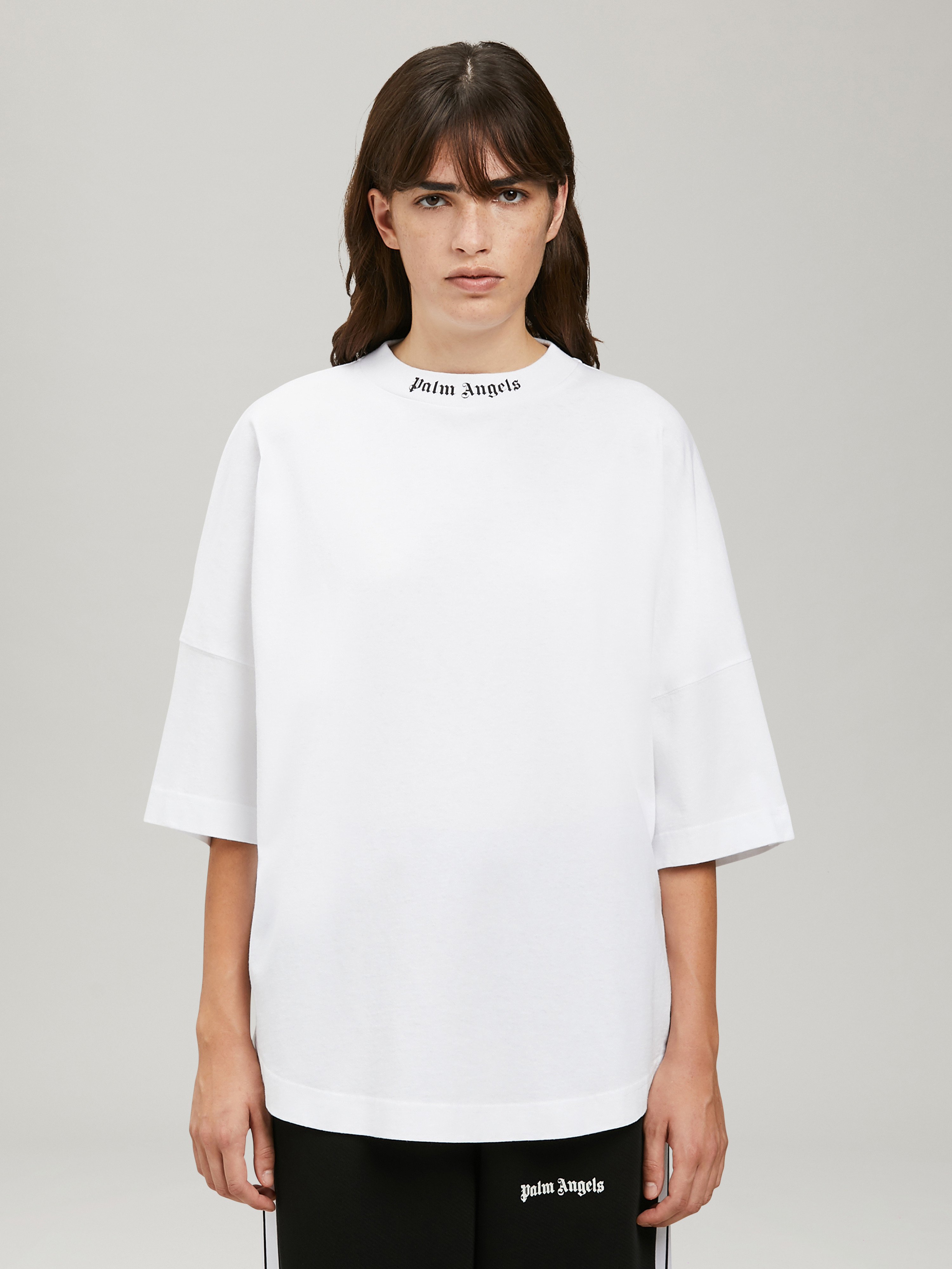 Palm Angels LOGO OVER T-SHIRT | REVERSIBLE