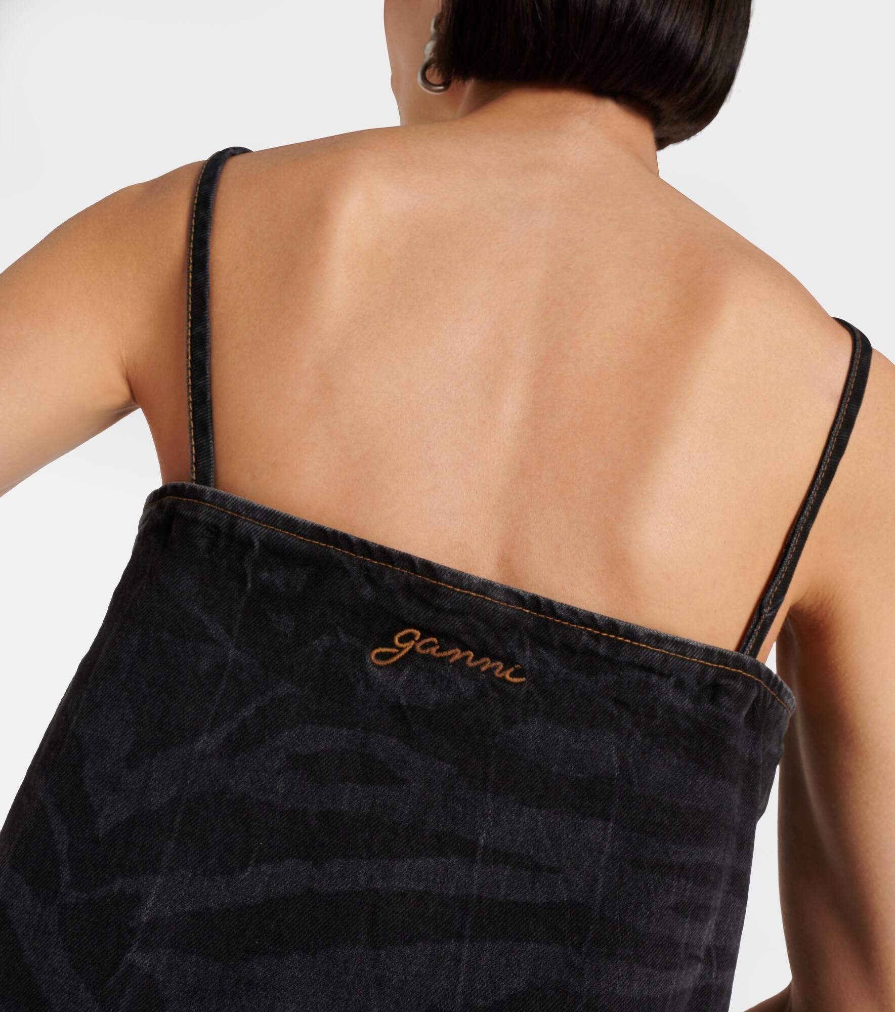 Zebra-print denim minidress - 6