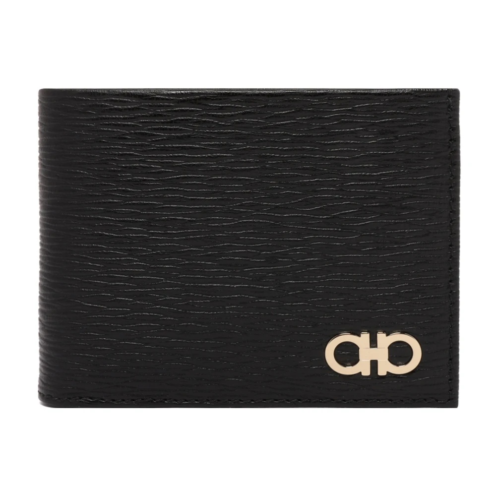 BLACK GANCINI BIFOLD WALLET - 1
