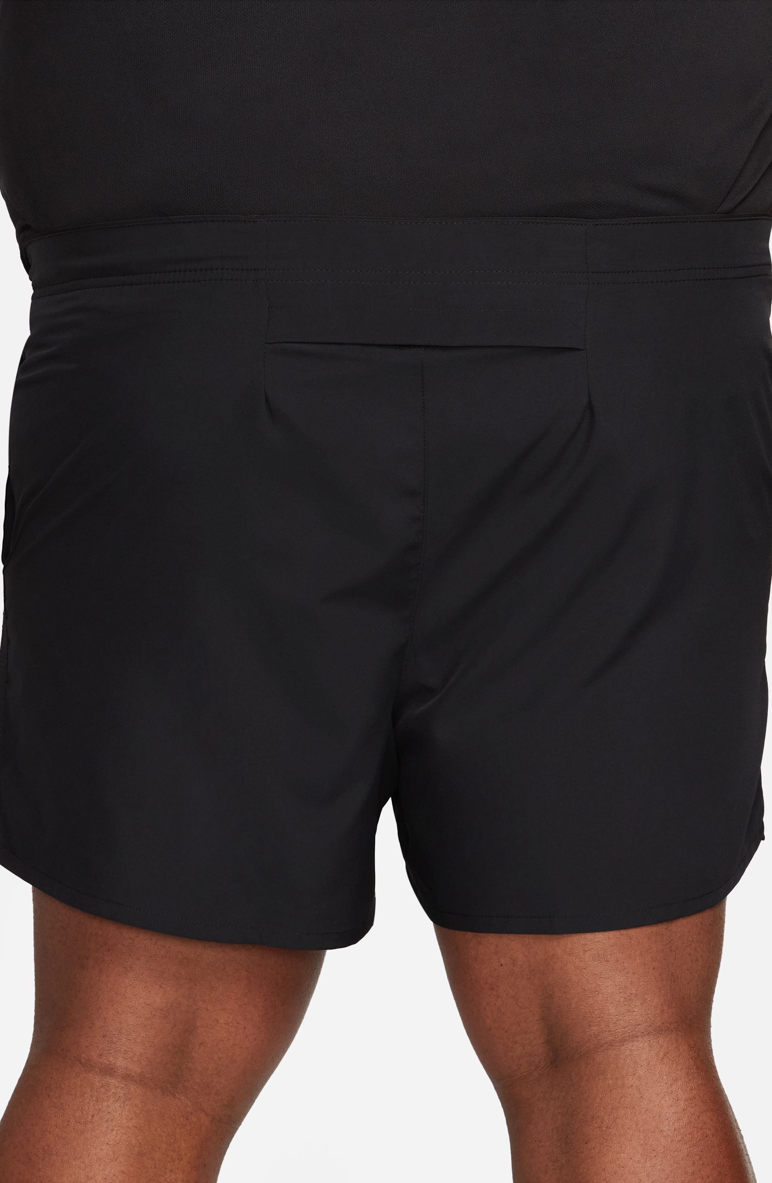 Nike Dri-FIT Challenger 5-Inch Brief Lined Shorts in Black/Black/Black at Nordstrom - 4